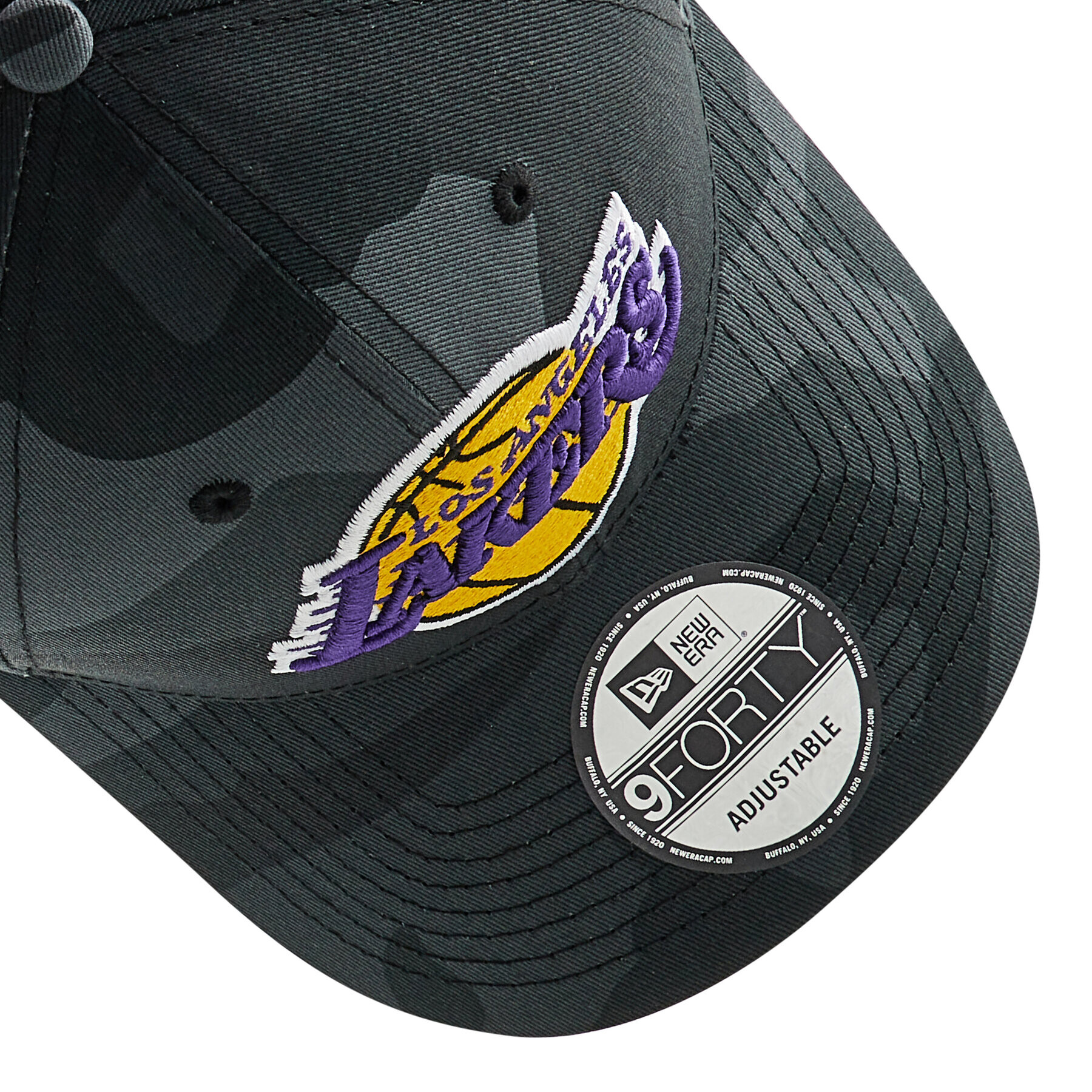 New Era Шапка с козирка NBA Camo 9Forty Los Angeles Lakers 60240494 Черен - Pepit.bg