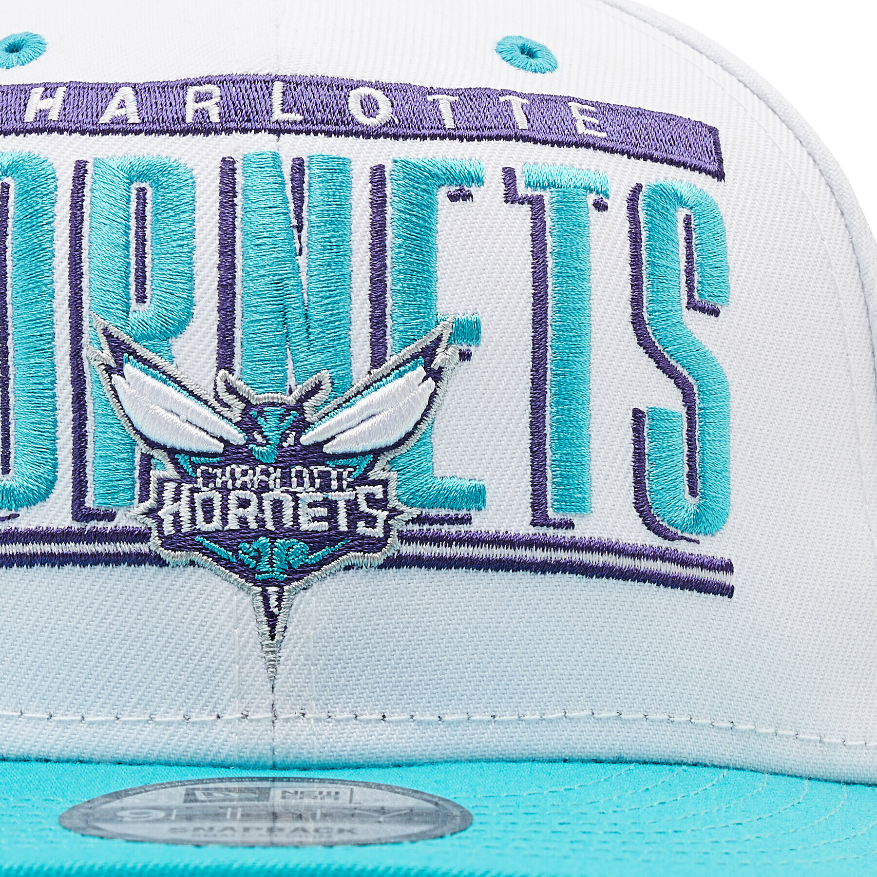 New Era Шапка с козирка NBA Retro Tile Charlotte Hornets 60288553 Бял - Pepit.bg