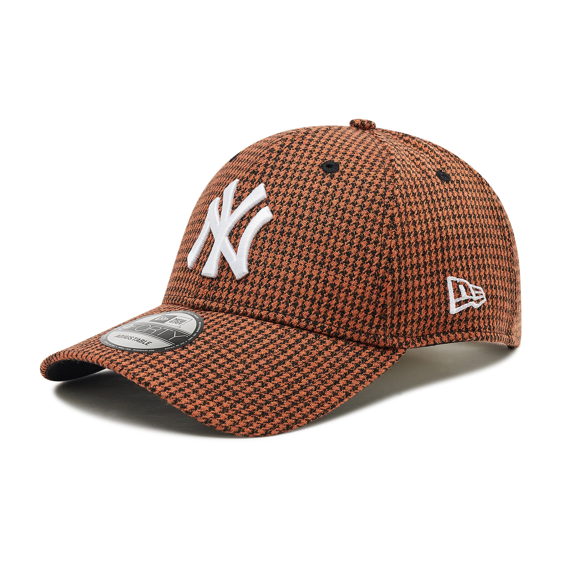 New Era Шапка с козирка New York Yankees Houndstooth 9Forty 60184649 Кафяв - Pepit.bg