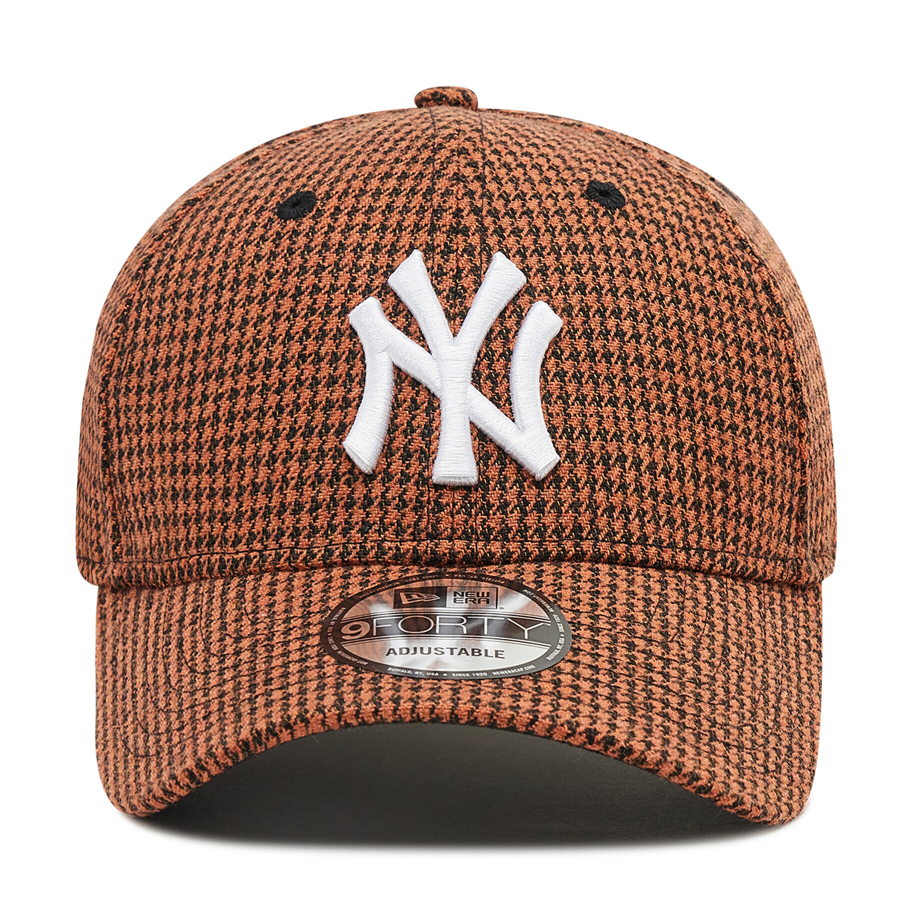 New Era Шапка с козирка New York Yankees Houndstooth 9Forty 60184649 Кафяв - Pepit.bg