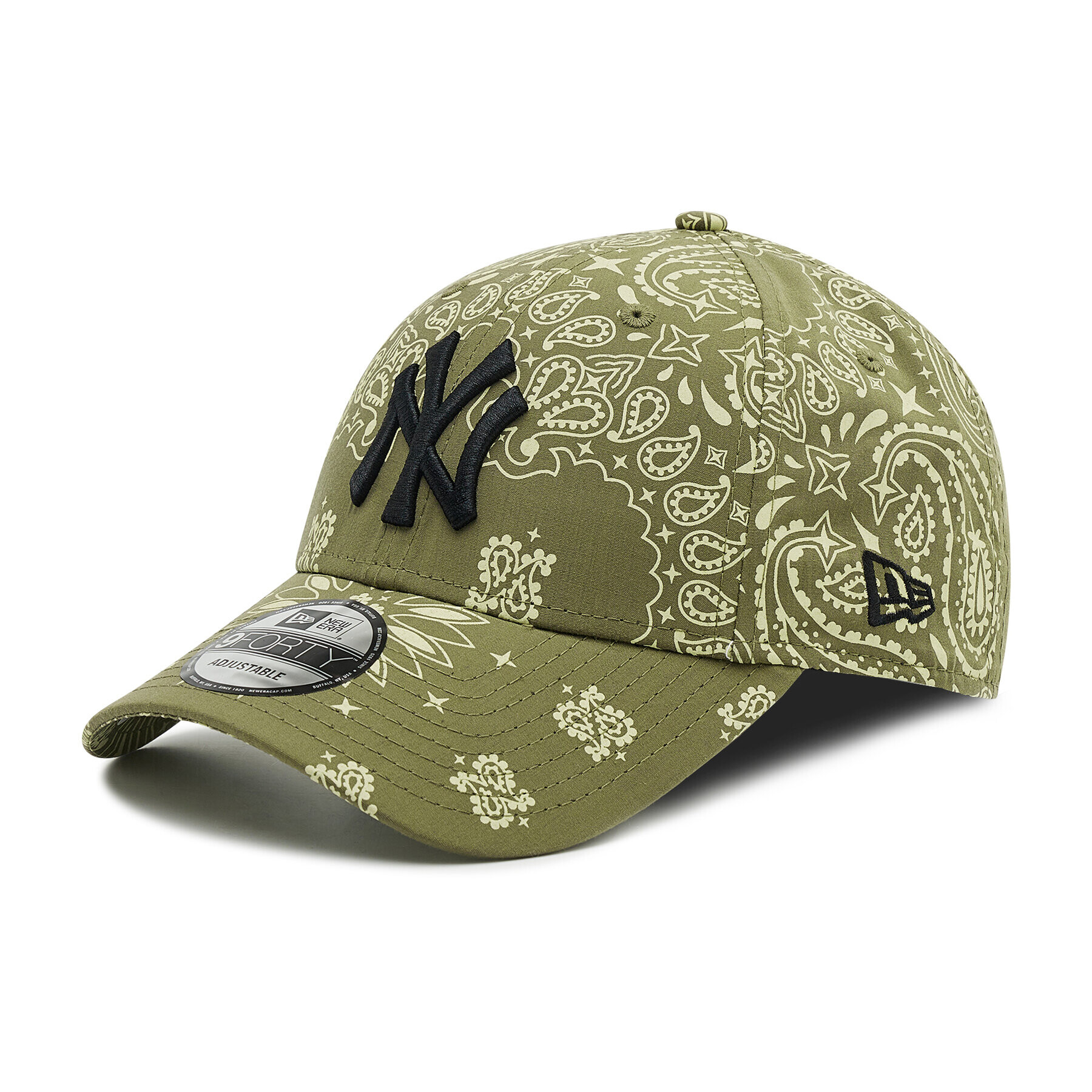 New Era Шапка с козирка New York Yankees Paisley Print 9Forty 60222418 Зелен - Pepit.bg