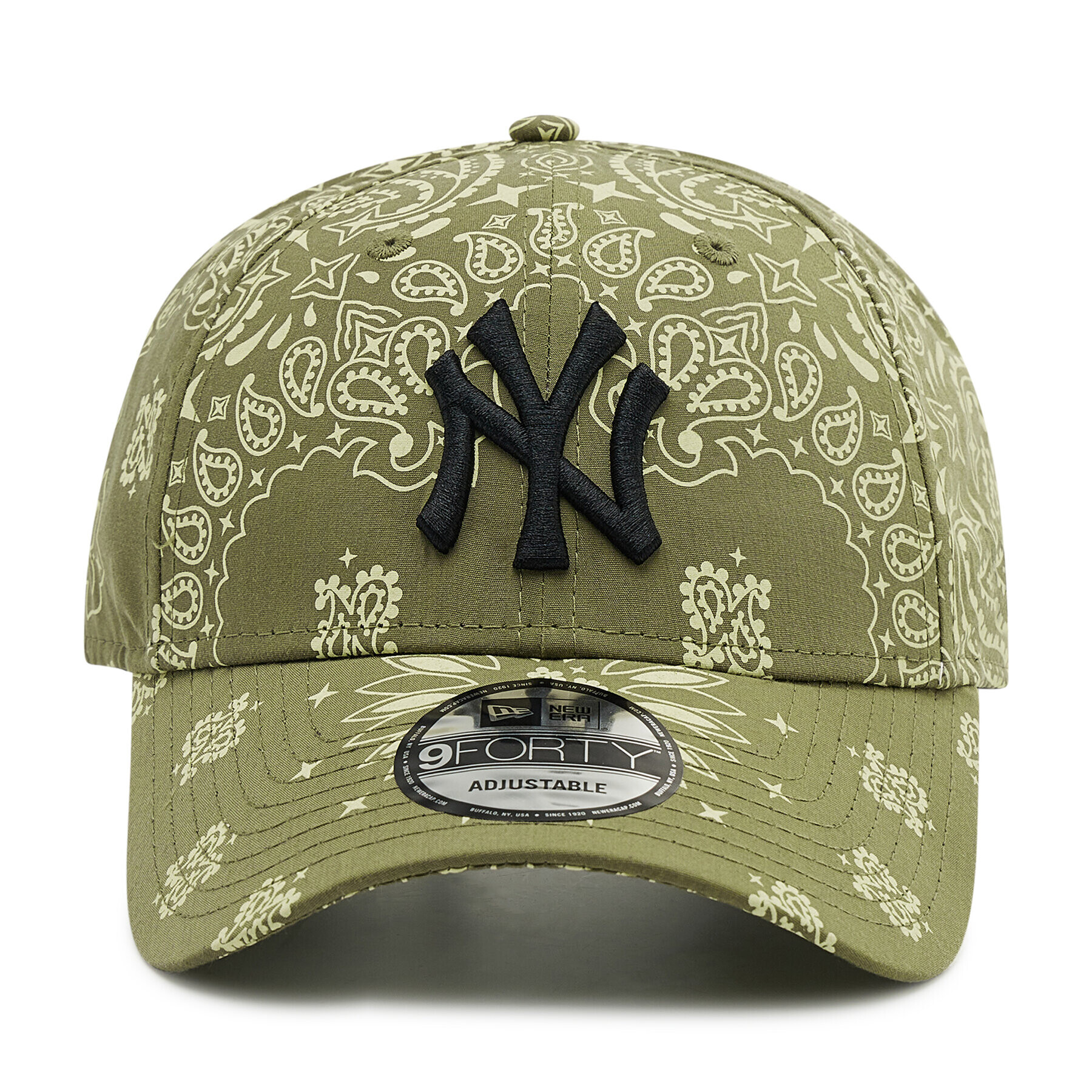 New Era Шапка с козирка New York Yankees Paisley Print 9Forty 60222418 Зелен - Pepit.bg