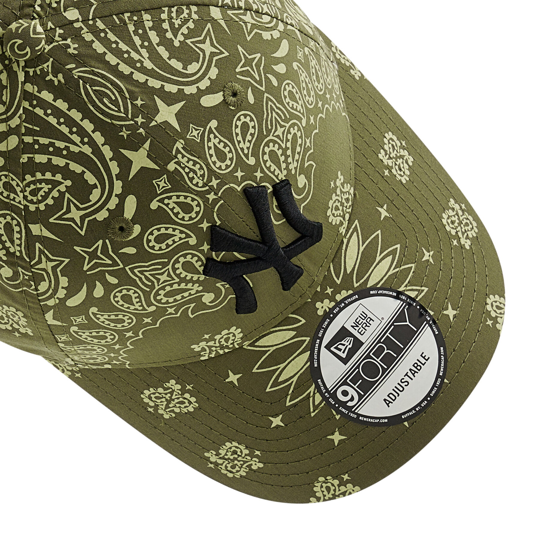 New Era Шапка с козирка New York Yankees Paisley Print 9Forty 60222418 Зелен - Pepit.bg