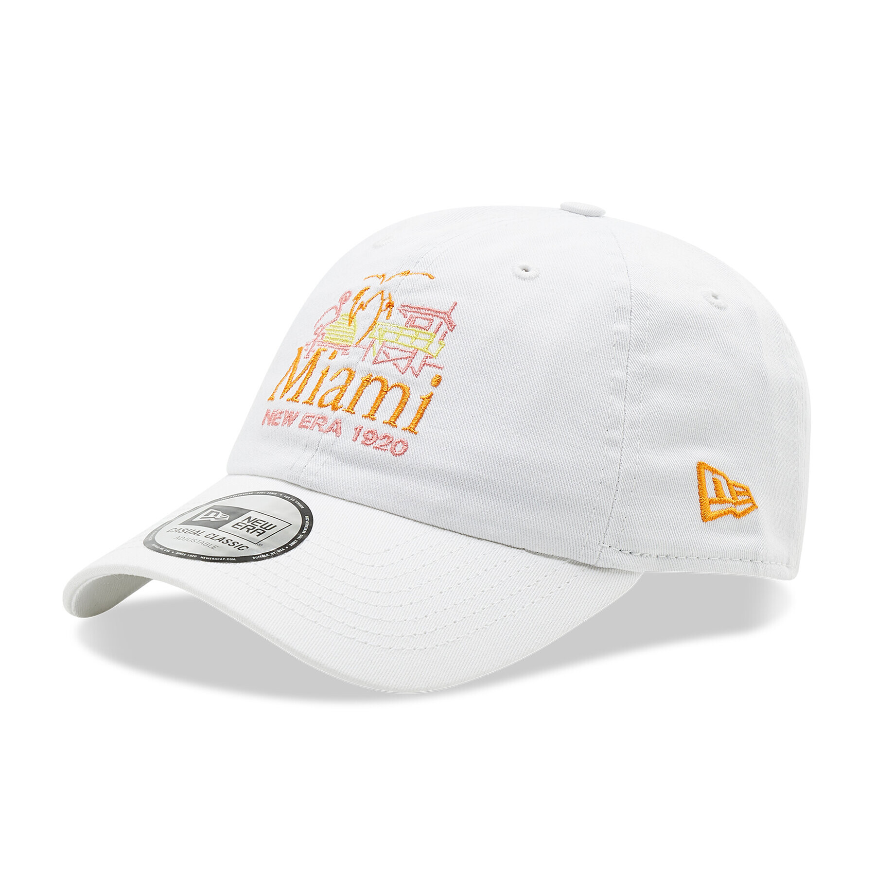 New Era Шапка с козирка Script Logo Casual Classic 60240390 Бял - Pepit.bg