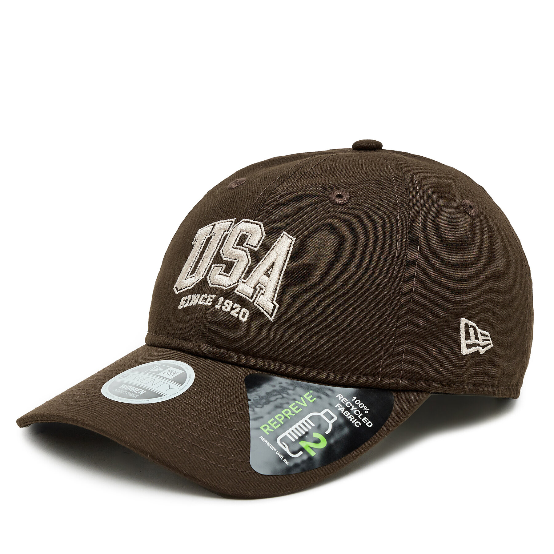 New Era Шапка Wmns Repreve Usa 920 60364196 Кафяв - Pepit.bg