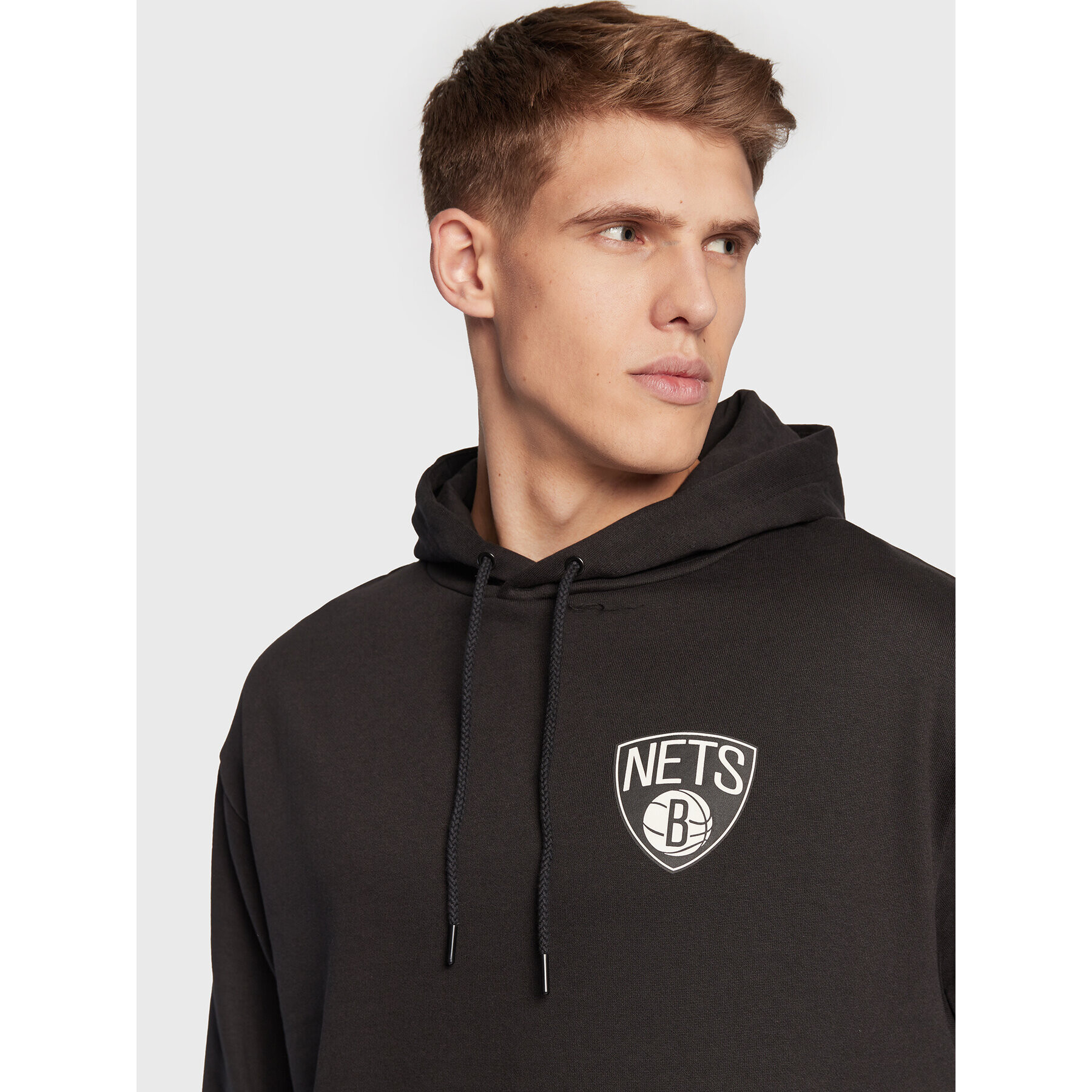 New Era Суитшърт Brooklyn Nets NBA Team Logo 60284622 Черен Relaxed Fit - Pepit.bg