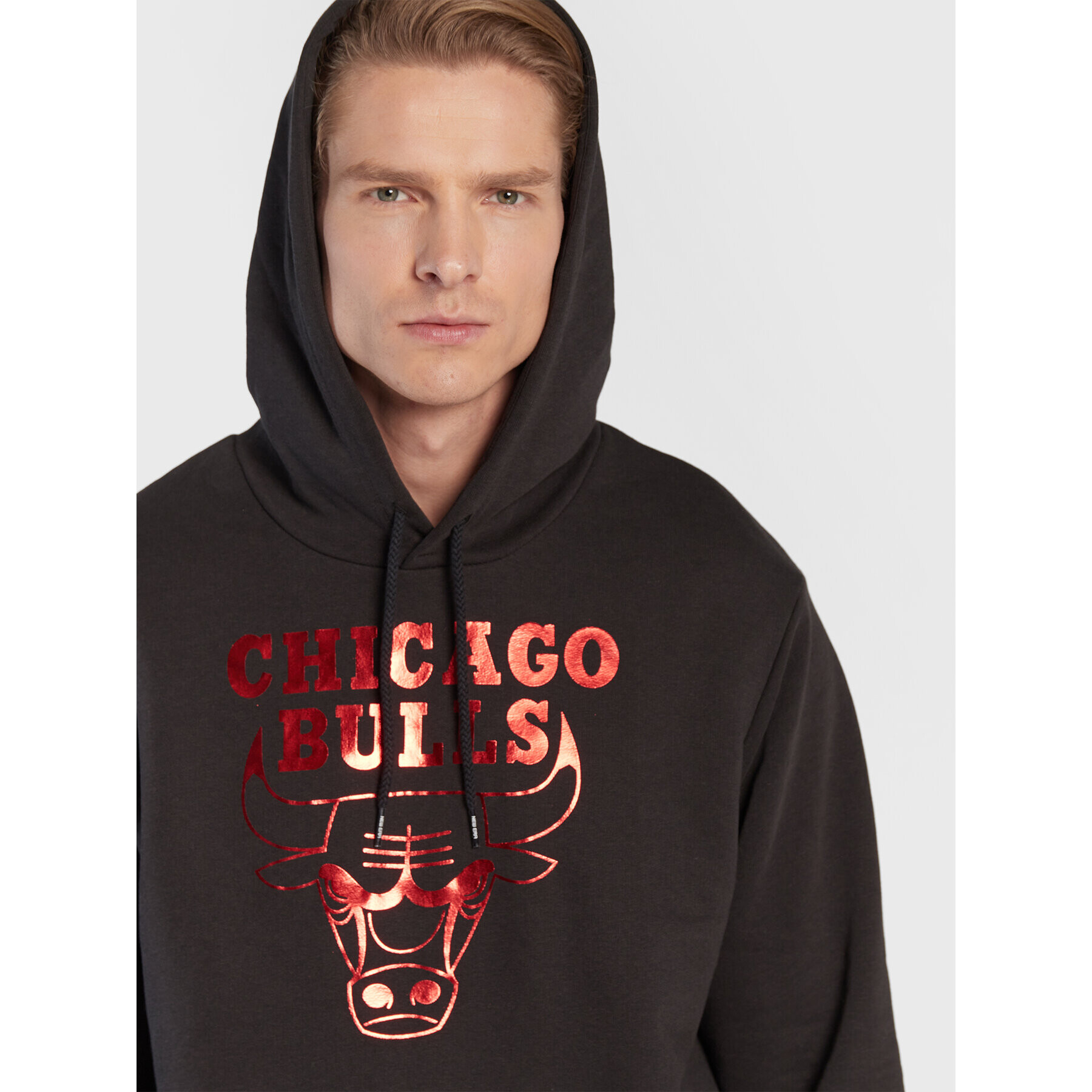 New Era Суитшърт Chicago Bulls NBA Foil 60284704 Черен Regular Fit - Pepit.bg