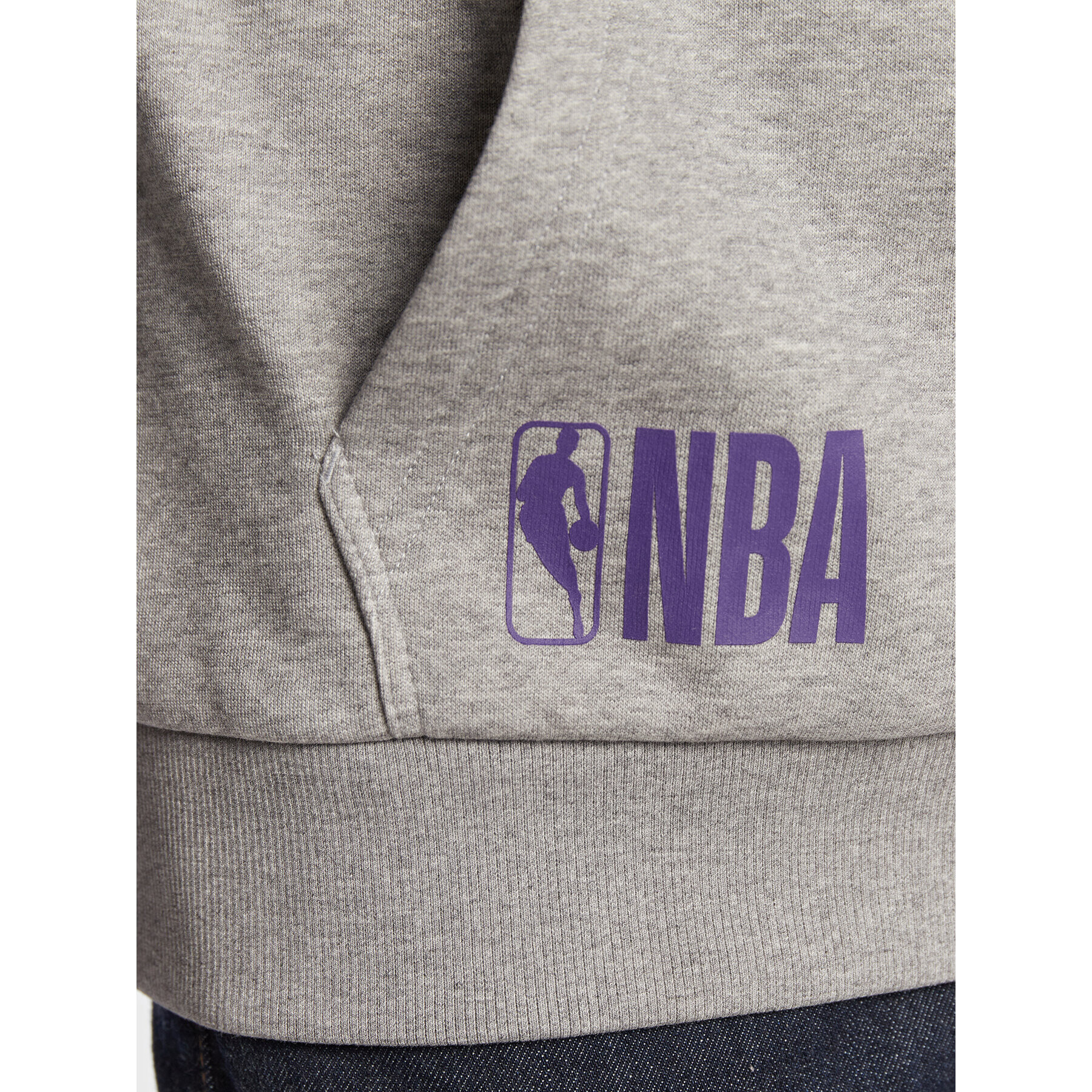 New Era Суитшърт LA Lakers NBA Team Logo 60284624 Сив Oversize - Pepit.bg