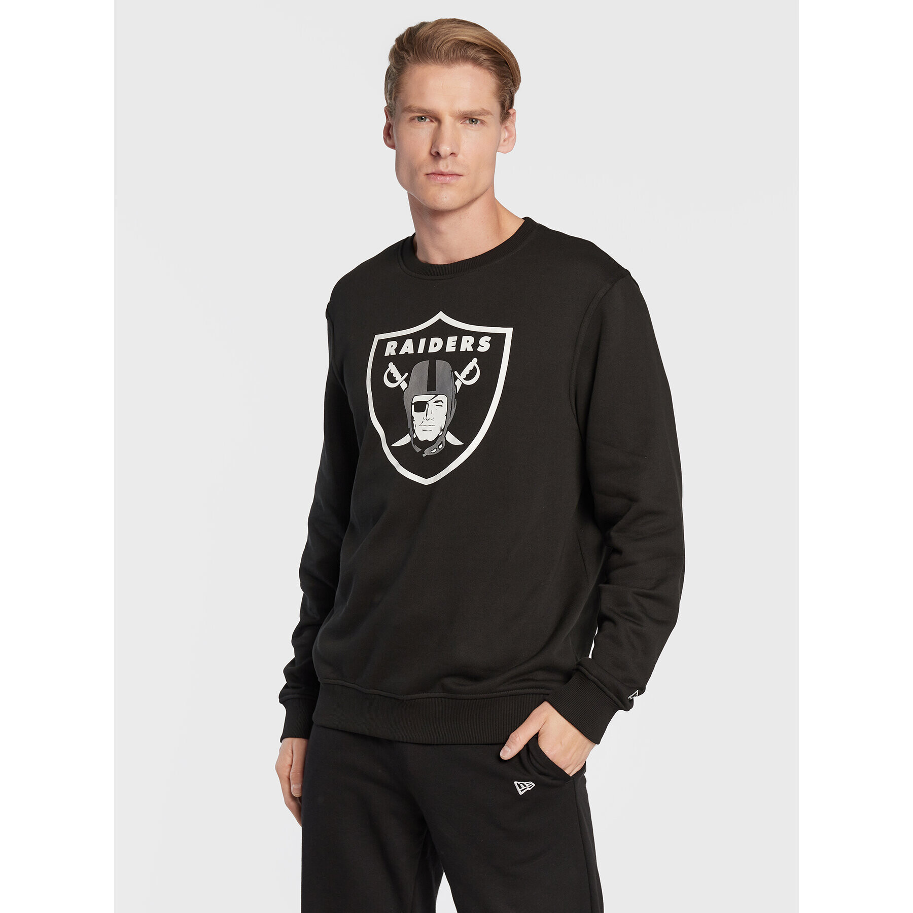 New Era Суитшърт Las Vegas Raiders Team Logo 11073792 Черен Regular Fit - Pepit.bg