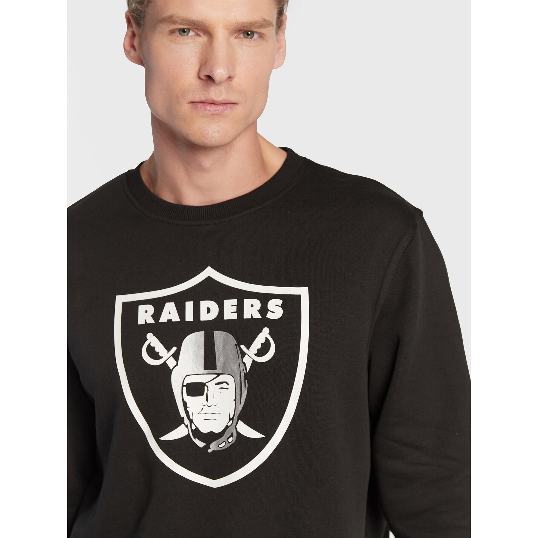 New Era Суитшърт Las Vegas Raiders Team Logo 11073792 Черен Regular Fit - Pepit.bg