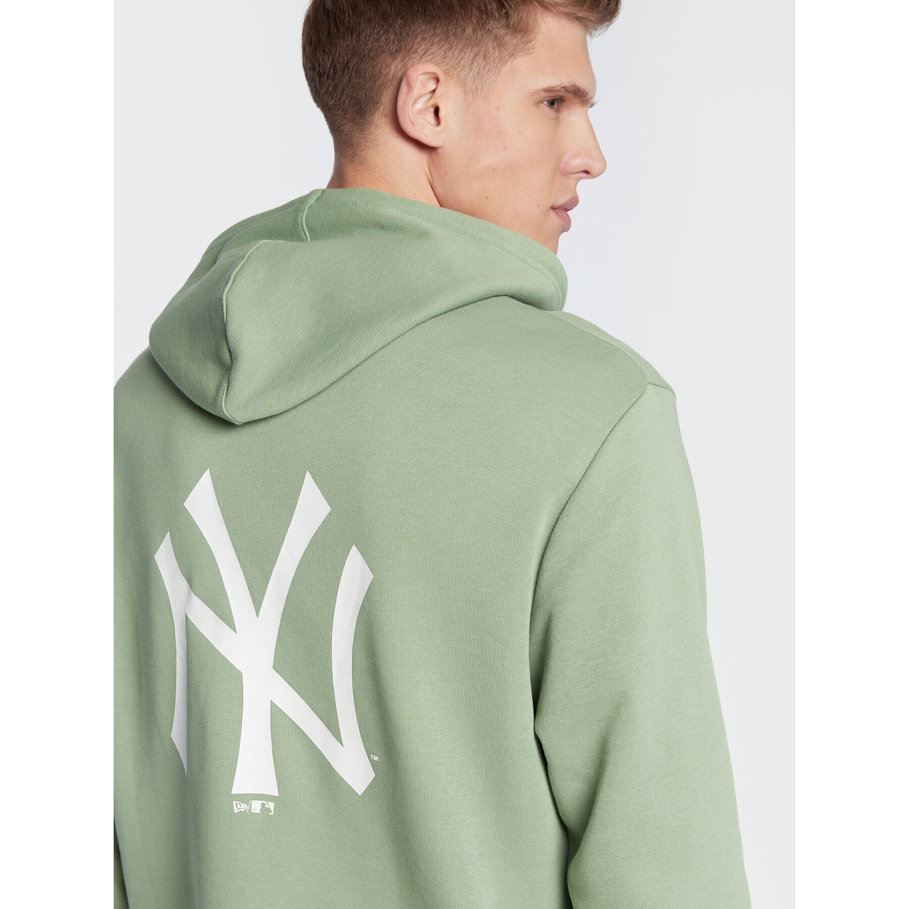 New Era Суитшърт New York Yankees League Essential 60284760 Зелен Relaxed Fit - Pepit.bg