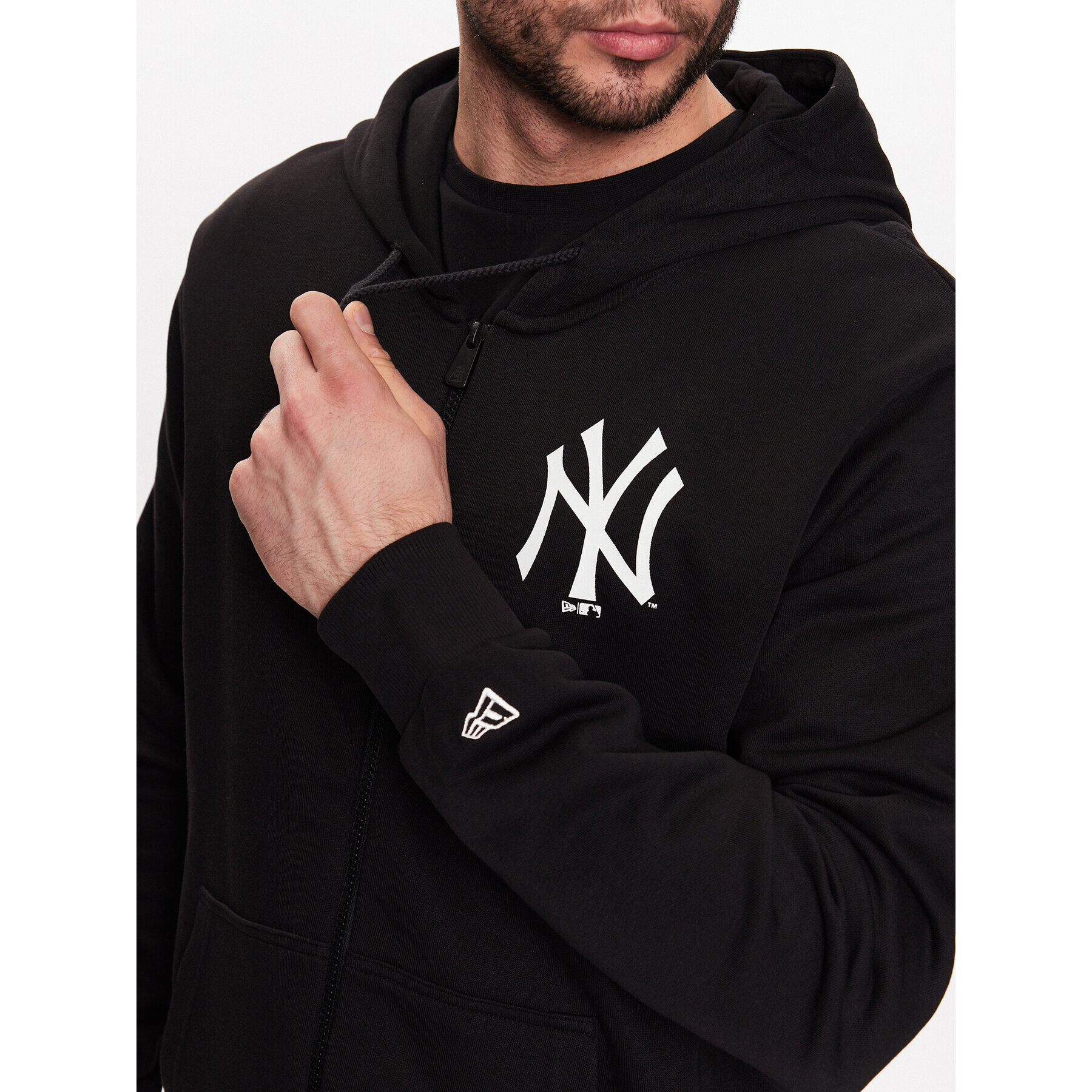 New Era Суитшърт New York Yankees MLB League Essential 60332157 Черен Regular Fit - Pepit.bg