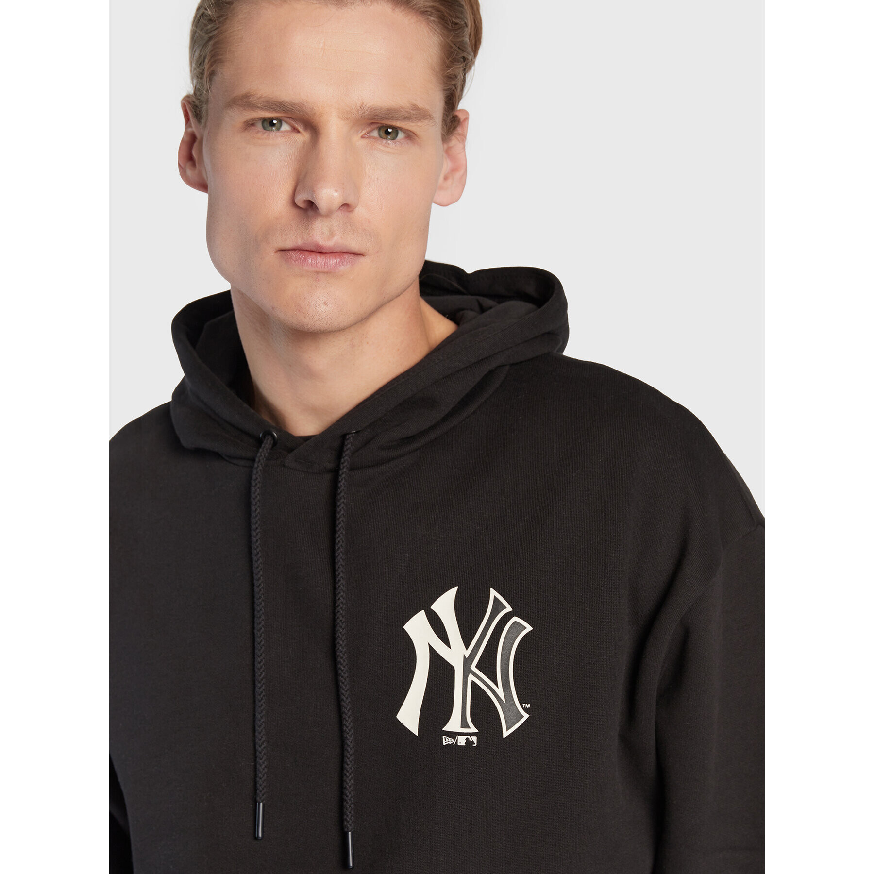 New Era Суитшърт New York Yankees MLB Team Logo 60284625 Черен Oversize - Pepit.bg