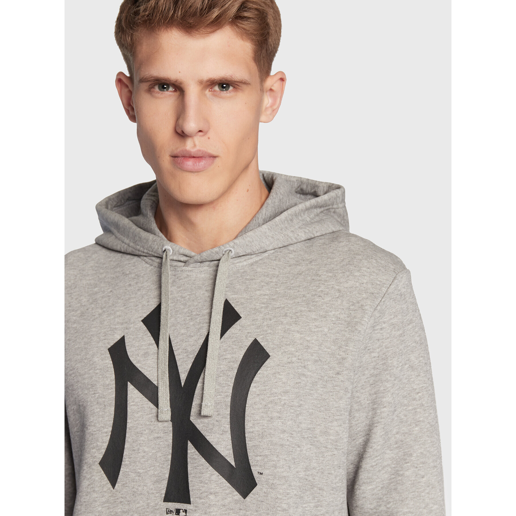 New Era Суитшърт New York Yankees Team Logo 11863700 Сив Regular Fit - Pepit.bg