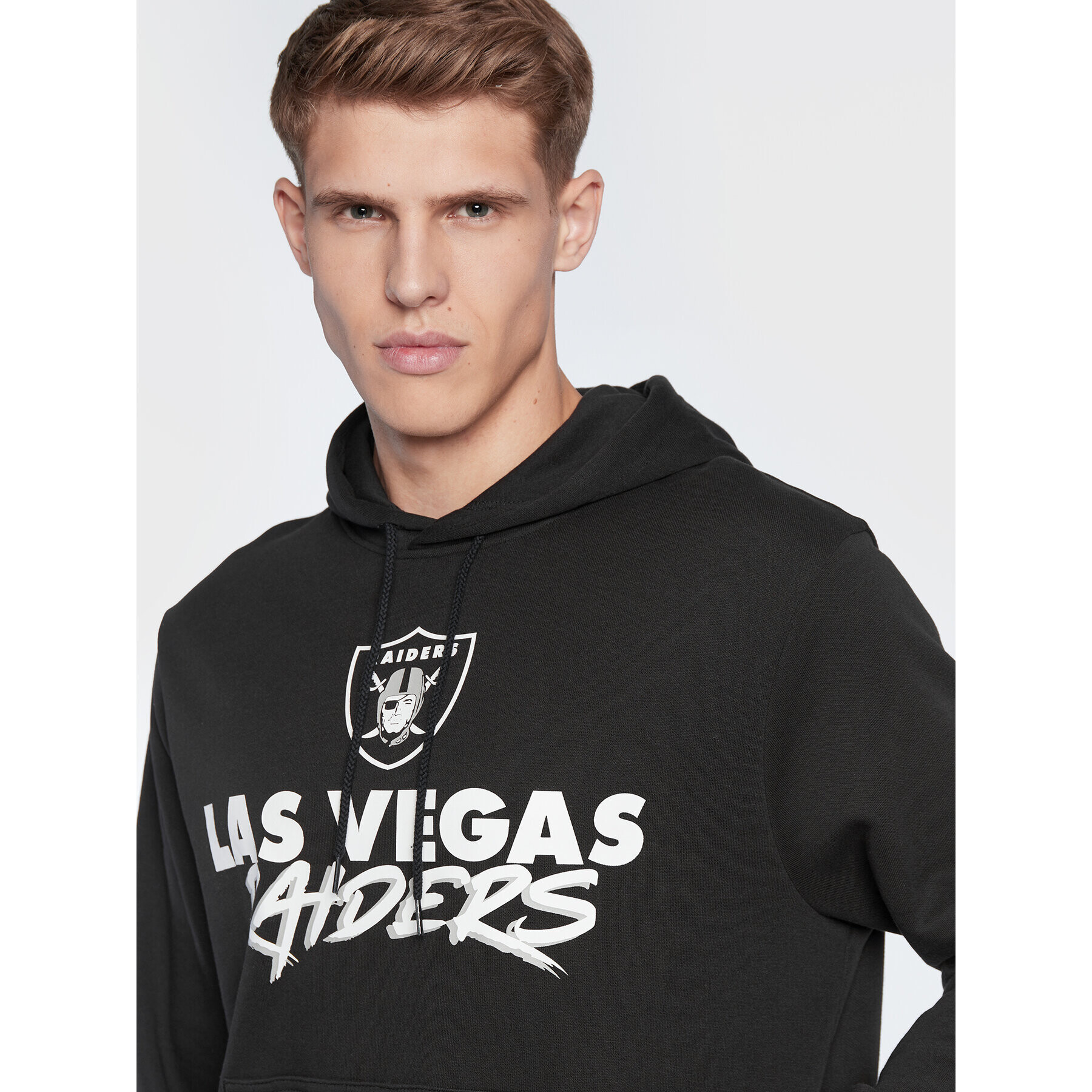 New Era Суитшърт NFL Script Team 60284648 Черен Regular Fit - Pepit.bg