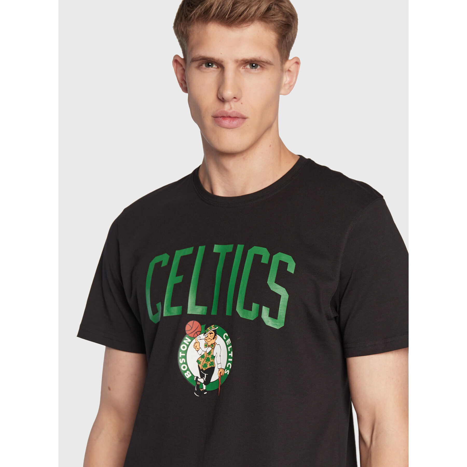 New Era Тишърт Boston Celtics Team Logo 11546157 Черен Regular Fit - Pepit.bg