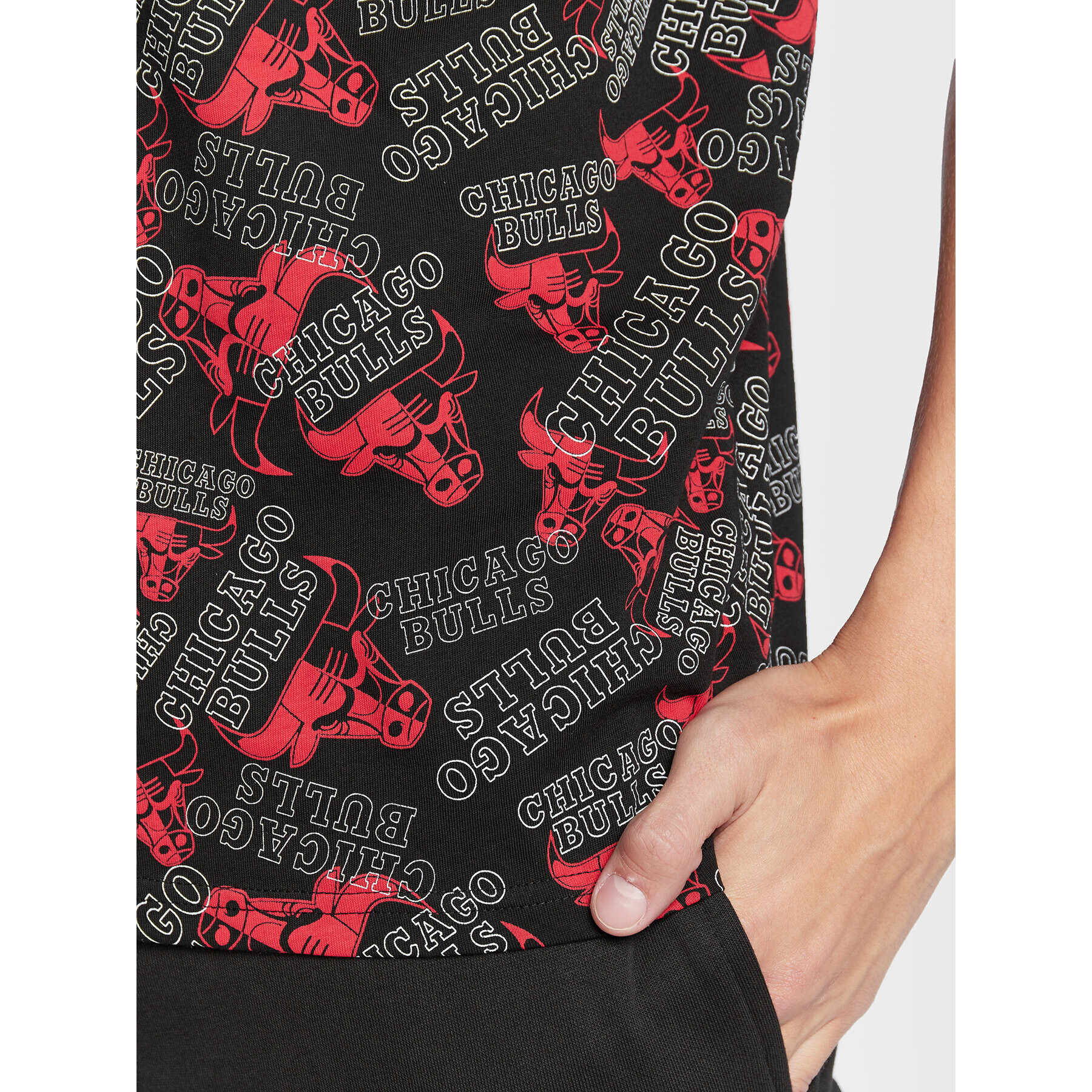 New Era Тишърт Chicago Bulls Logo Print 60284618 Цветен Oversize - Pepit.bg