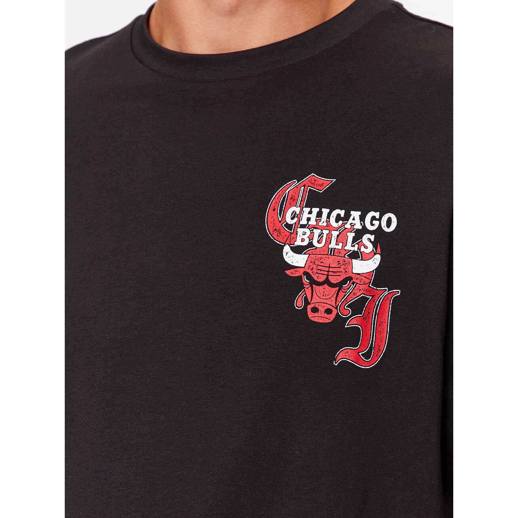 New Era Тишърт Chicago Bulls Team Graphic 60416331 Черен Regular Fit - Pepit.bg