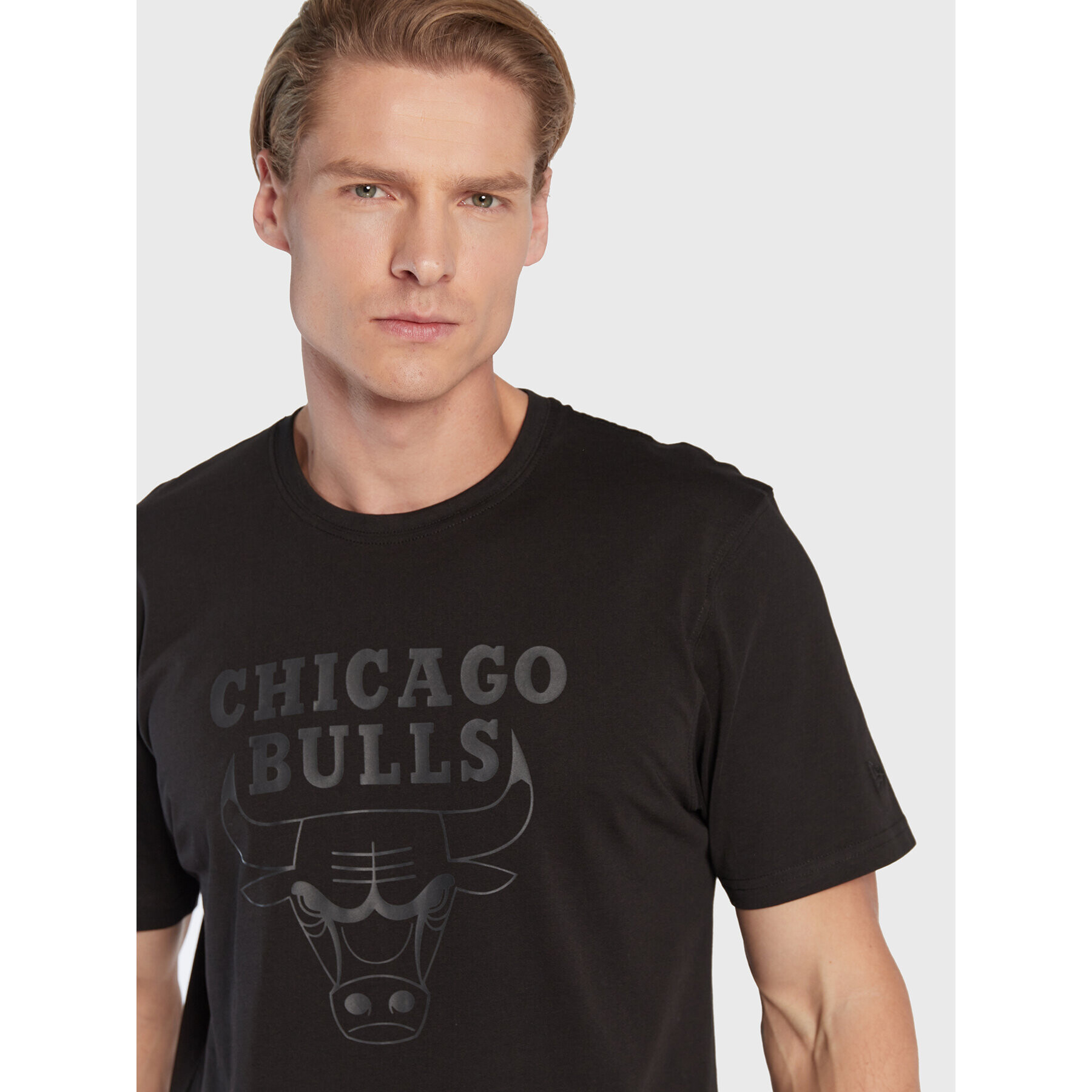 New Era Тишърт Chicago Bulls Team Logo 11546155 Черен Regular Fit - Pepit.bg