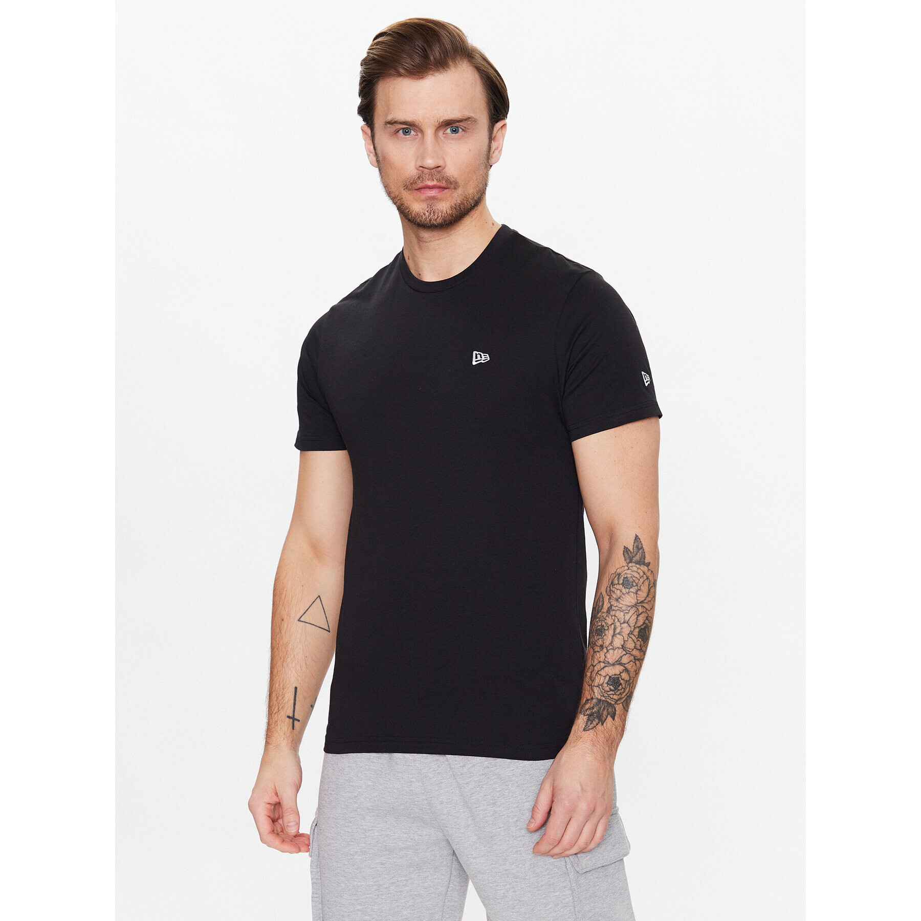 New Era Тишърт Essentials 60332299 Черен Regular Fit - Pepit.bg