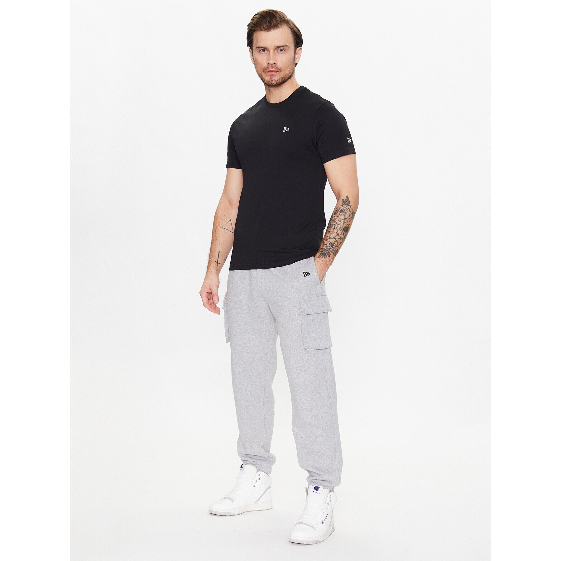 New Era Тишърт Essentials 60332299 Черен Regular Fit - Pepit.bg