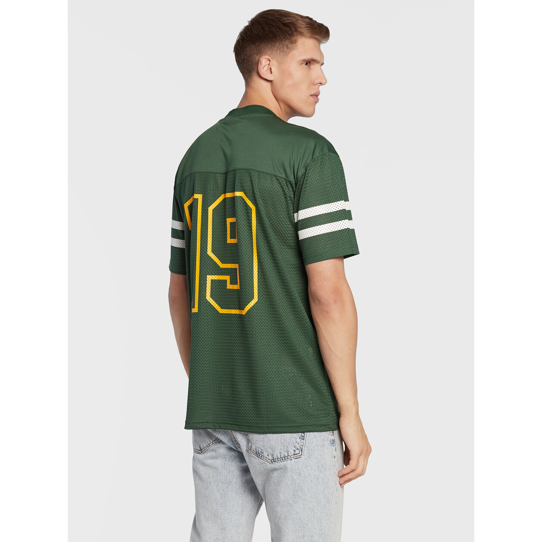 New Era Тишърт Green Bay Packers NFL Script 60284670 Зелен Relaxed Fit - Pepit.bg