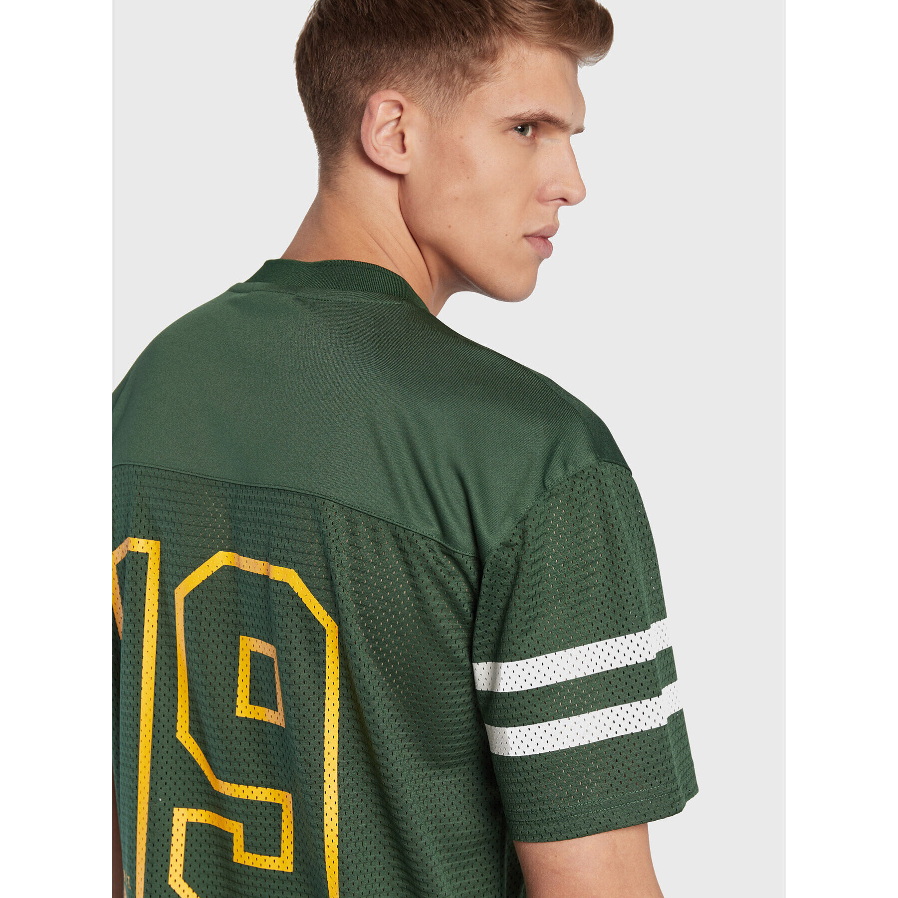 New Era Тишърт Green Bay Packers NFL Script 60284670 Зелен Relaxed Fit - Pepit.bg