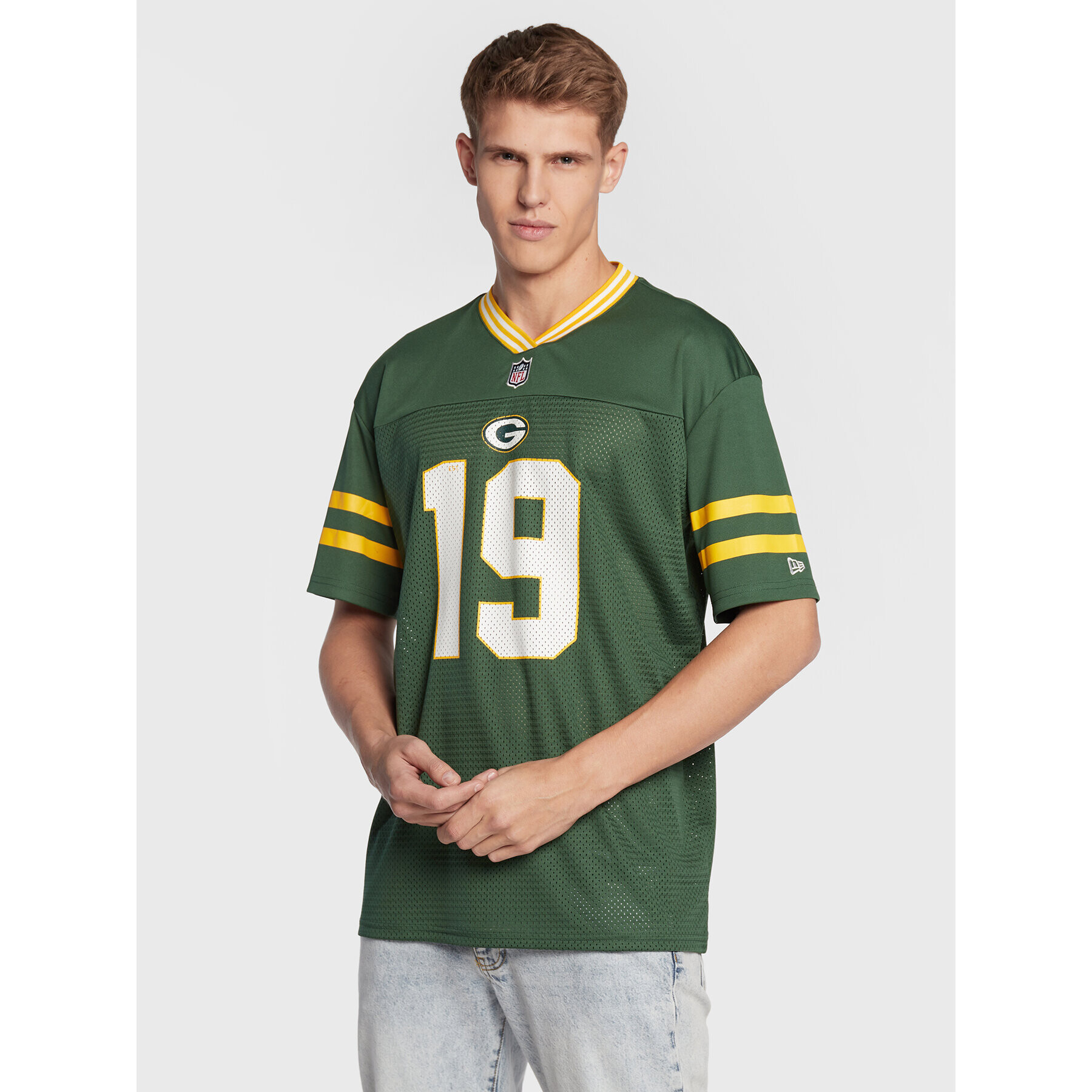 New Era Тишърт Green Bay Packes 12572540 Зелен Oversize - Pepit.bg