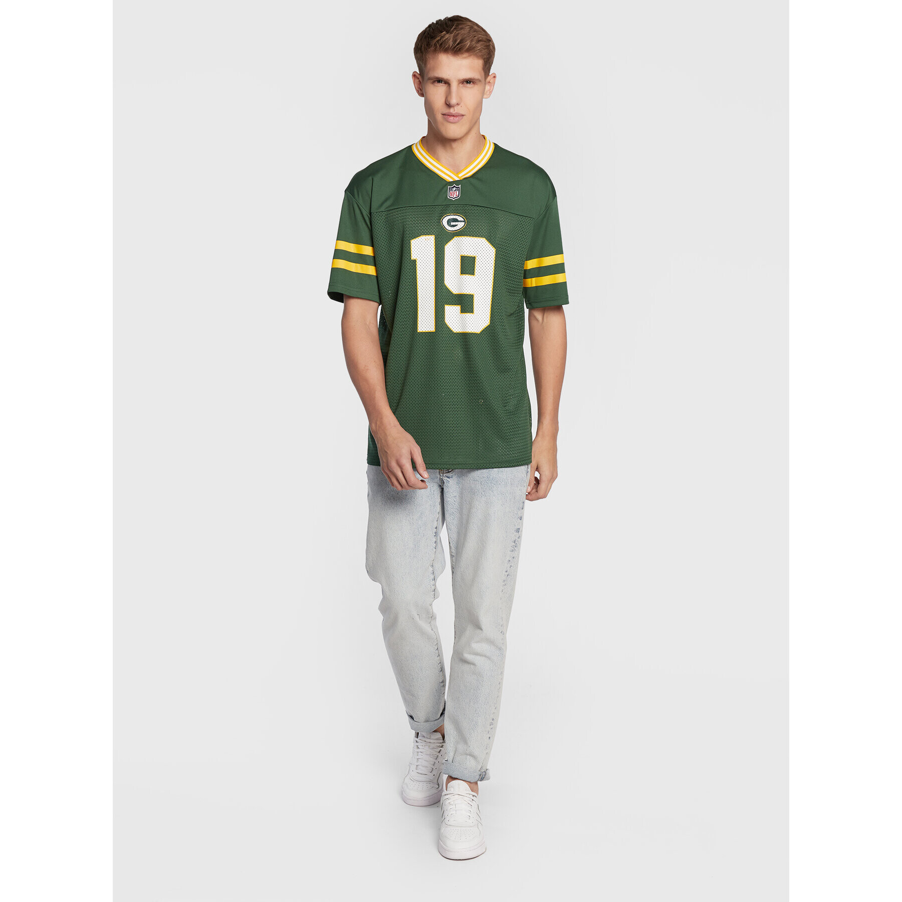 New Era Тишърт Green Bay Packes 12572540 Зелен Oversize - Pepit.bg