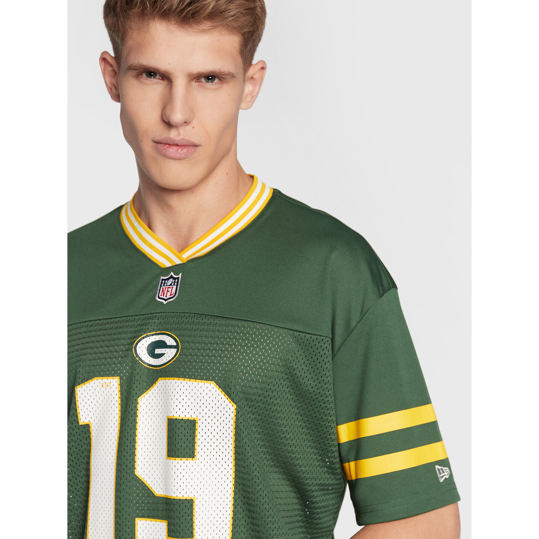 New Era Тишърт Green Bay Packes 12572540 Зелен Oversize - Pepit.bg