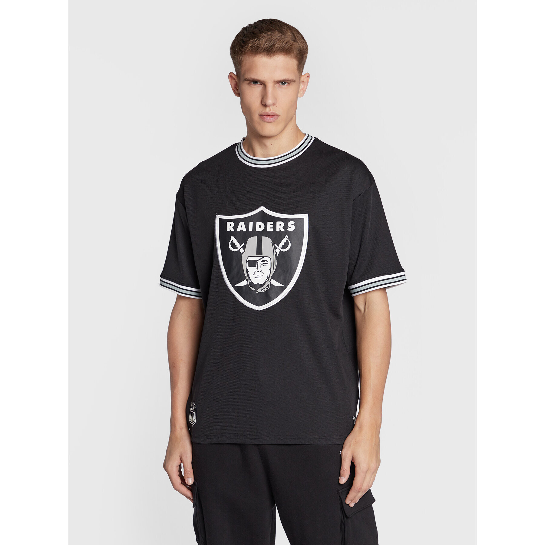 New Era Тишърт Las Vegas Raiders 60284627 Черен Oversize - Pepit.bg