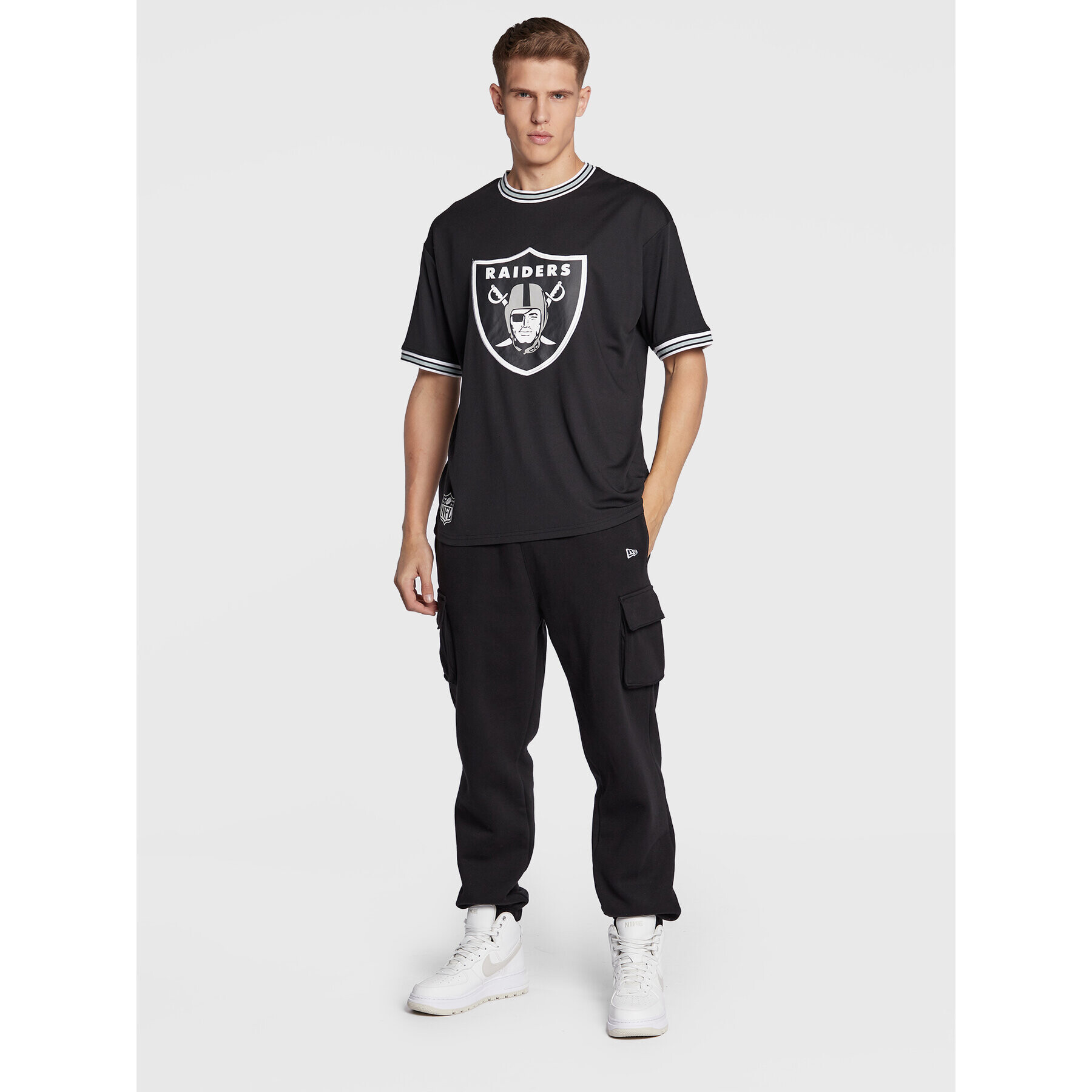 New Era Тишърт Las Vegas Raiders 60284627 Черен Oversize - Pepit.bg