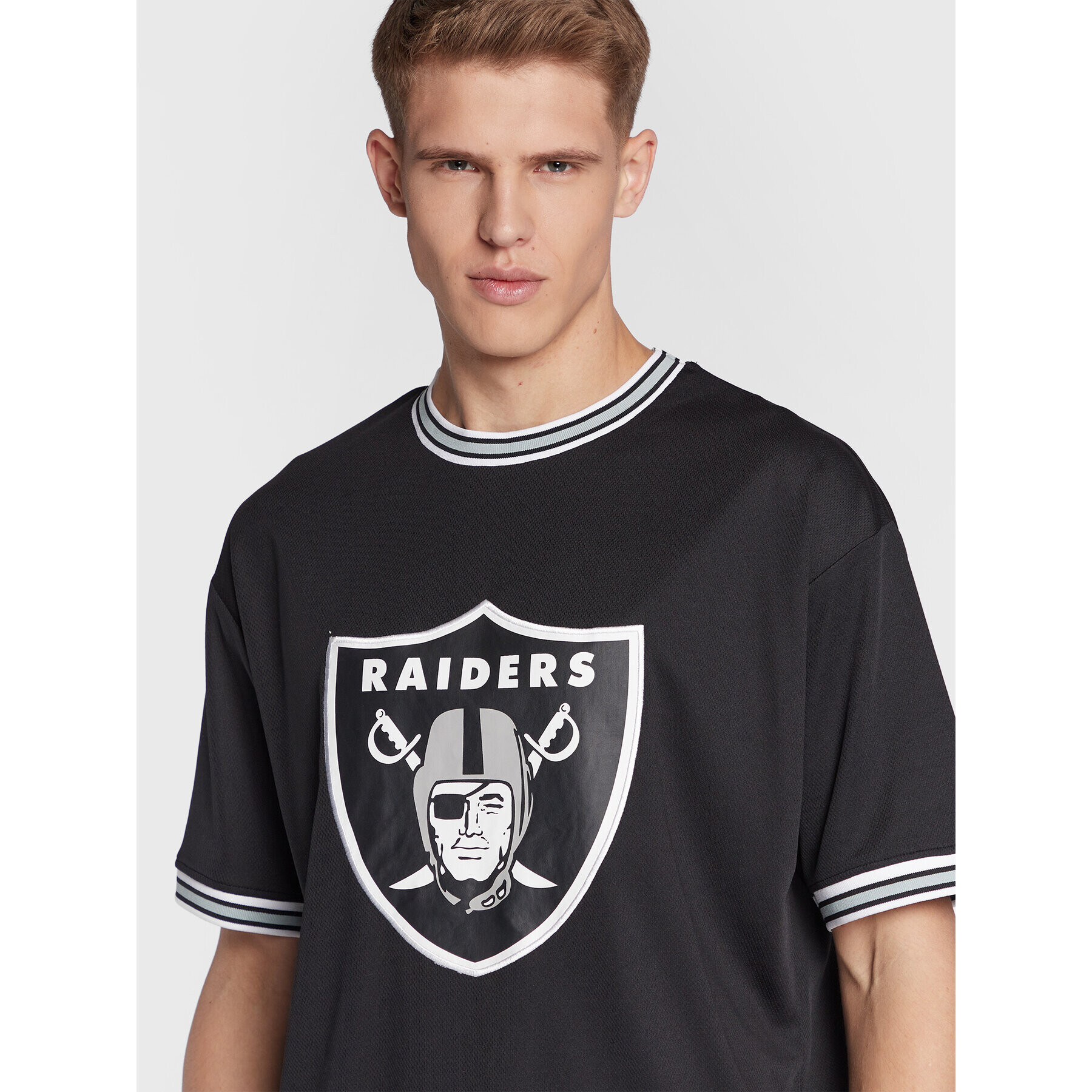 New Era Тишърт Las Vegas Raiders 60284627 Черен Oversize - Pepit.bg