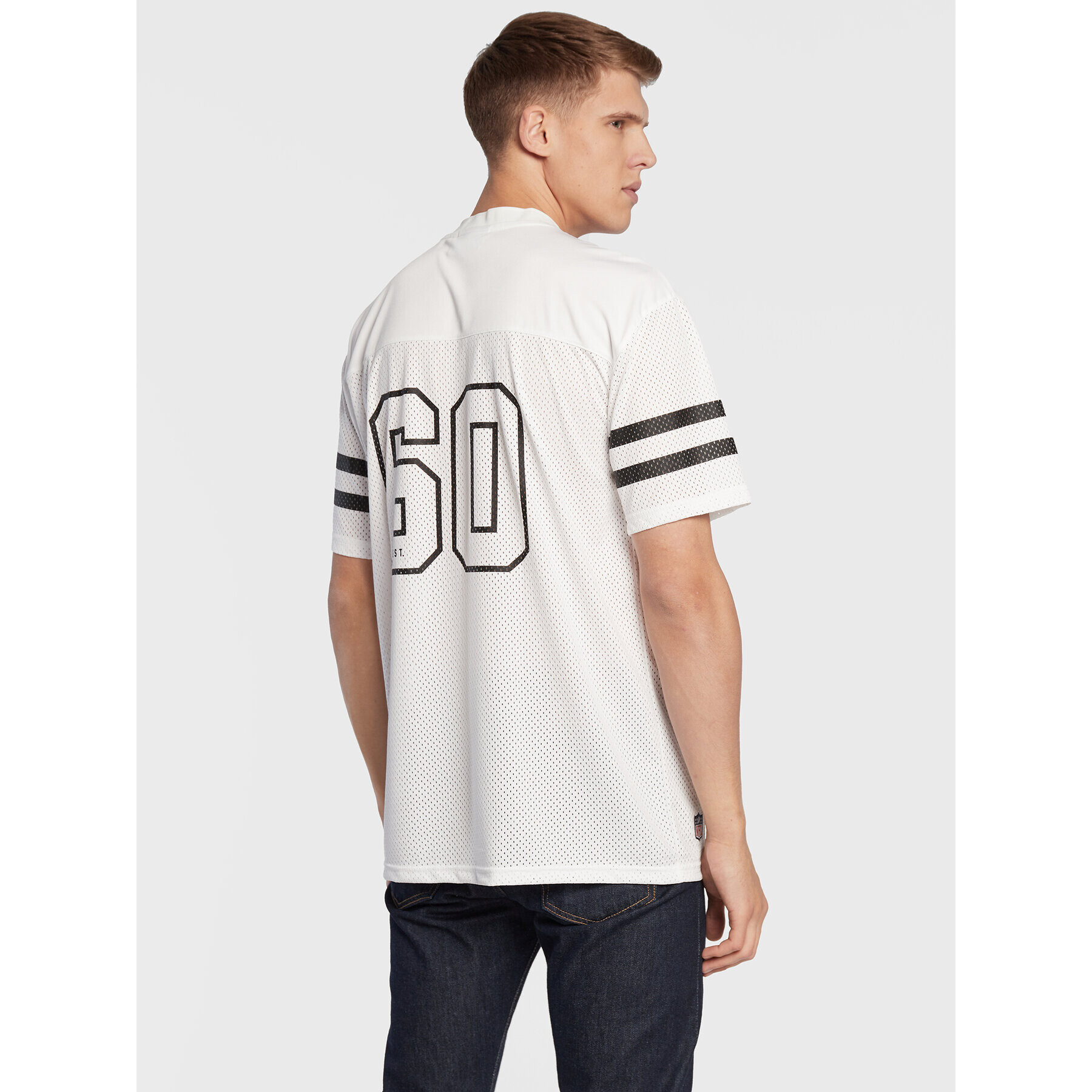 New Era Тишърт Las Vegas Raiders NFL Script 60284671 Бял Relaxed Fit - Pepit.bg