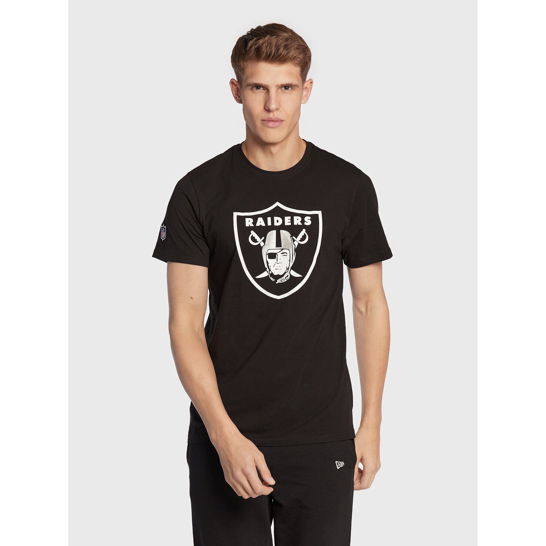 New Era Тишърт Las Vegas Raiders Team Logo 11073657 Черен Regular Fit - Pepit.bg