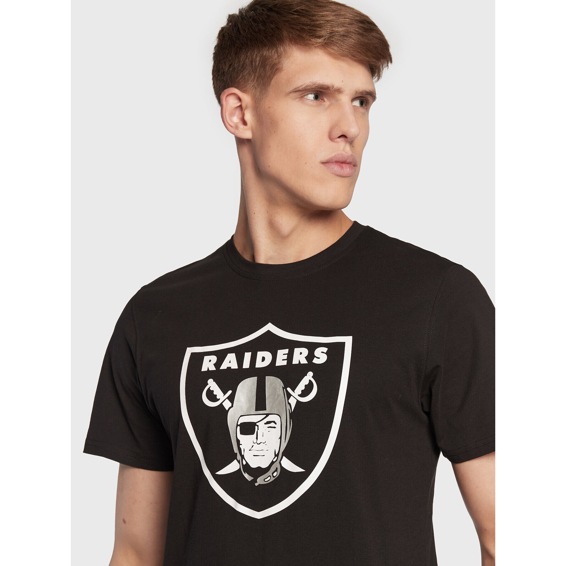 New Era Тишърт Las Vegas Raiders Team Logo 11073657 Черен Regular Fit - Pepit.bg