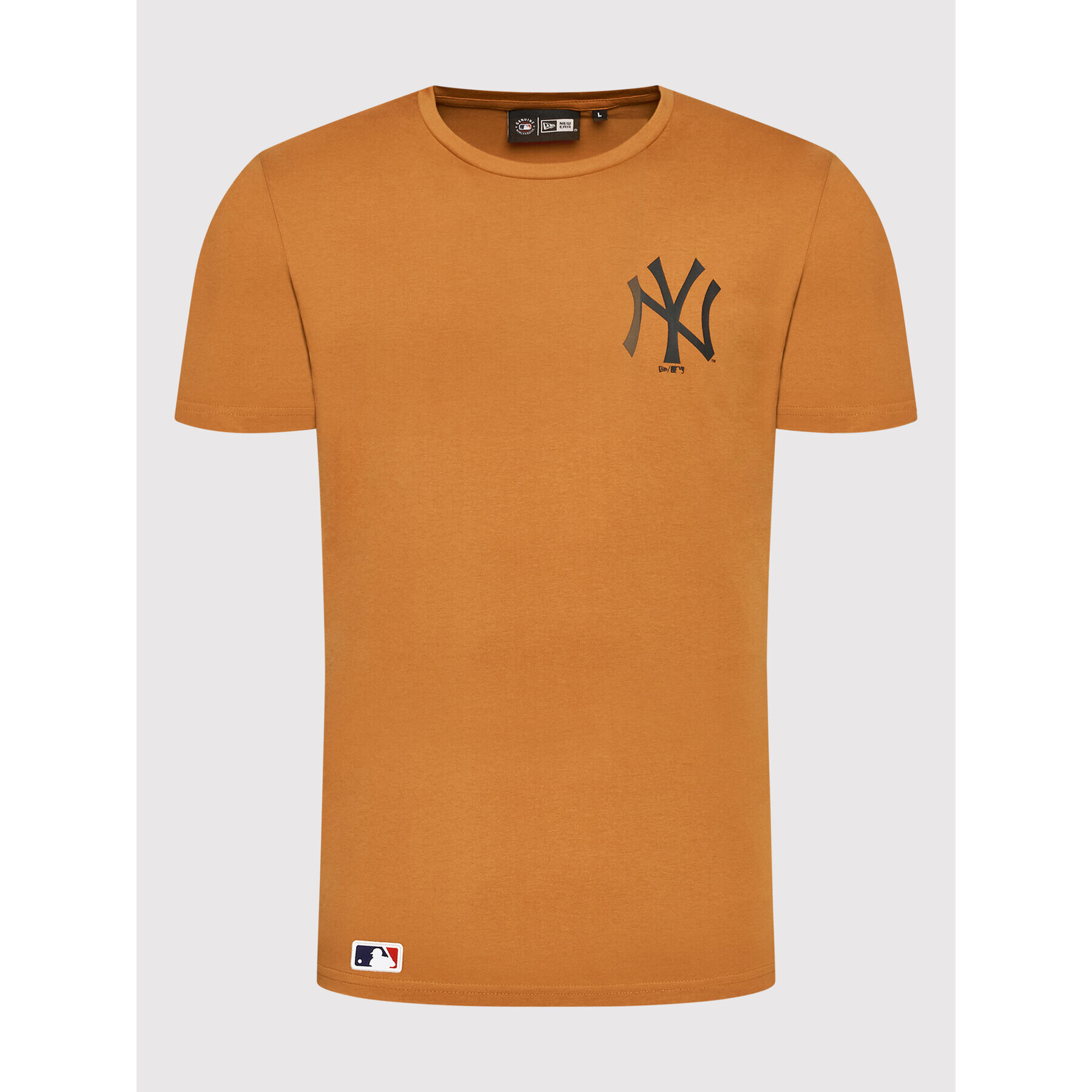 New Era Тишърт Mlb Left Chest Team Logo 12893145 Оранжев Regular Fit - Pepit.bg