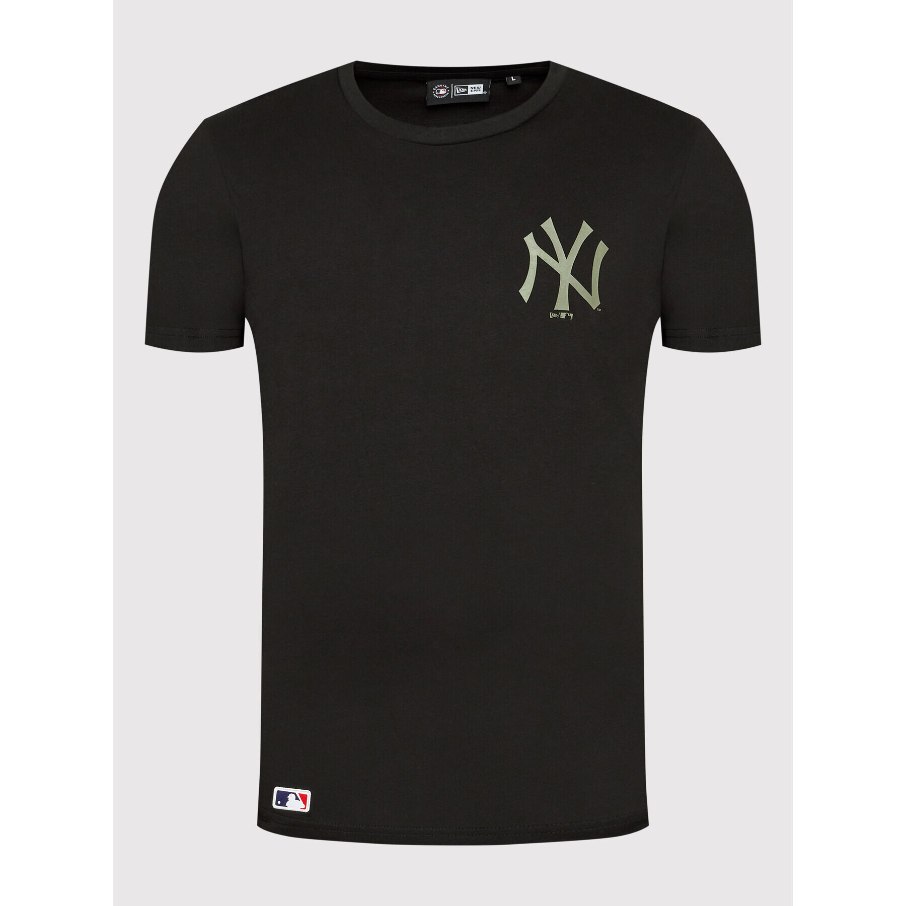 New Era Тишърт Mlb Left Chest Team Logo 12893146 Черен Regular Fit - Pepit.bg