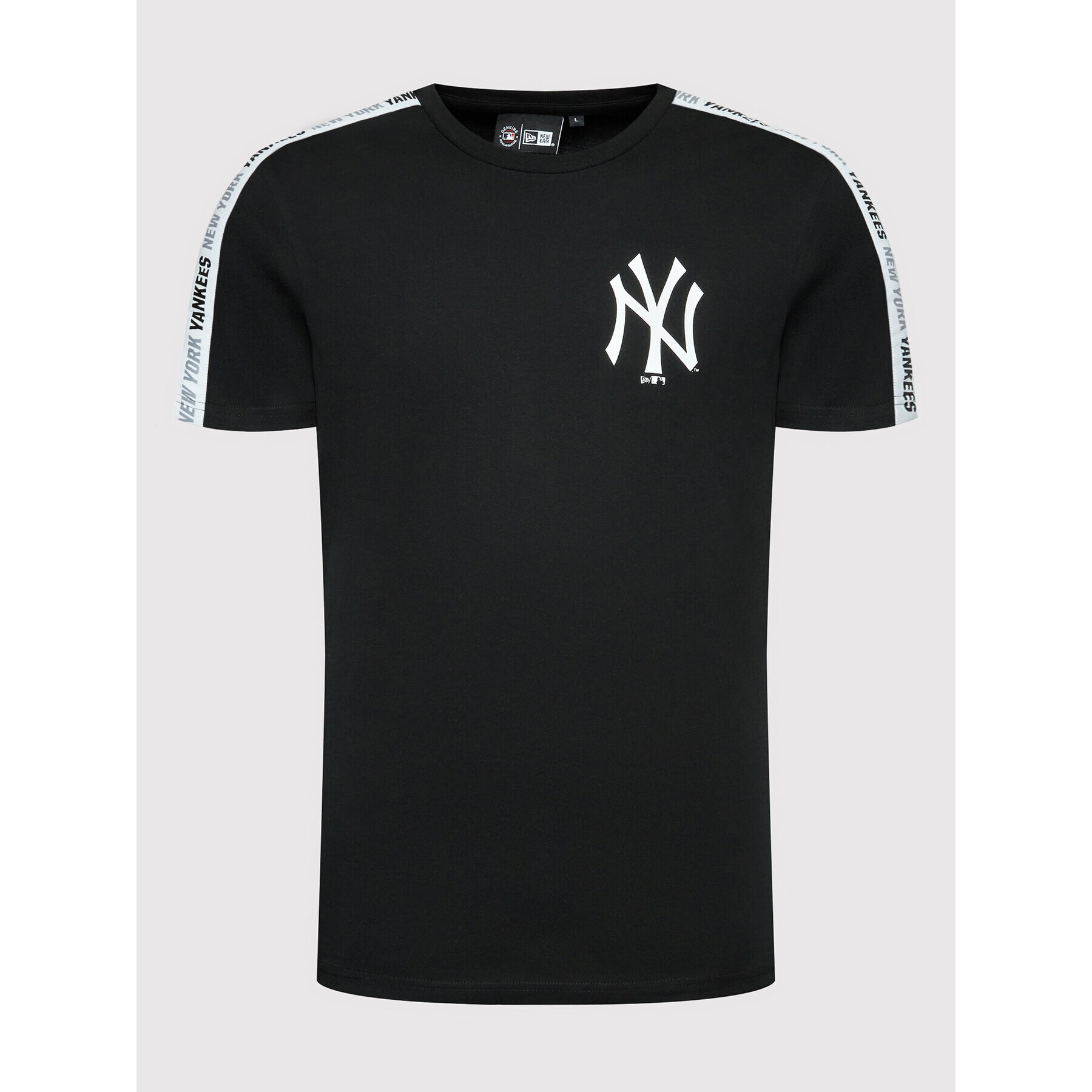 New Era Тишърт Mlb Sleeve Taping 12369821 Черен Regular Fit - Pepit.bg