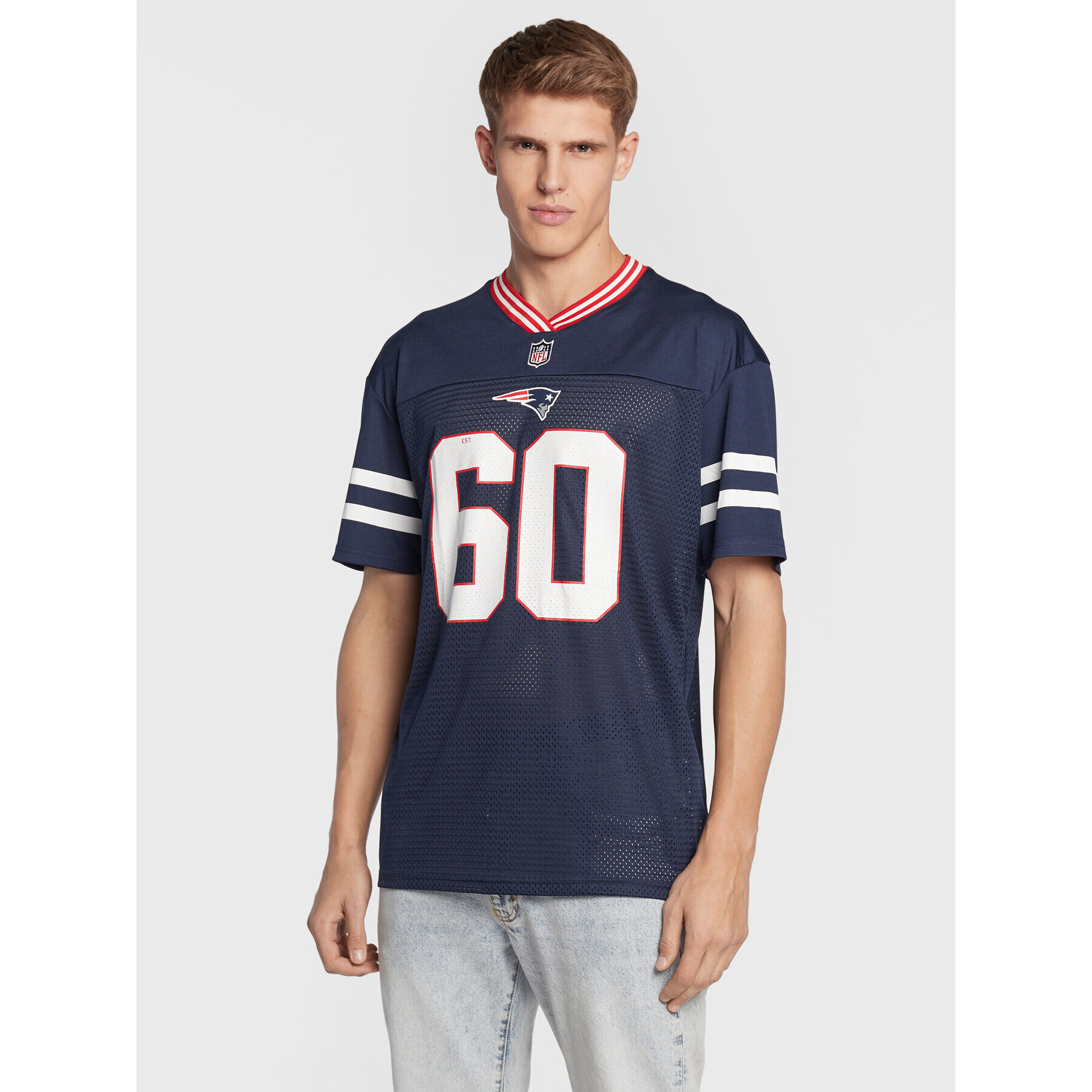 New Era Тишърт New England Patriots 12572538 Тъмносин Oversize - Pepit.bg