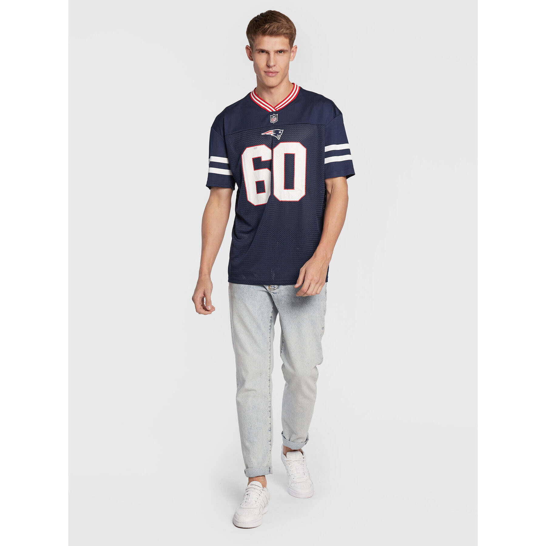 New Era Тишърт New England Patriots 12572538 Тъмносин Oversize - Pepit.bg