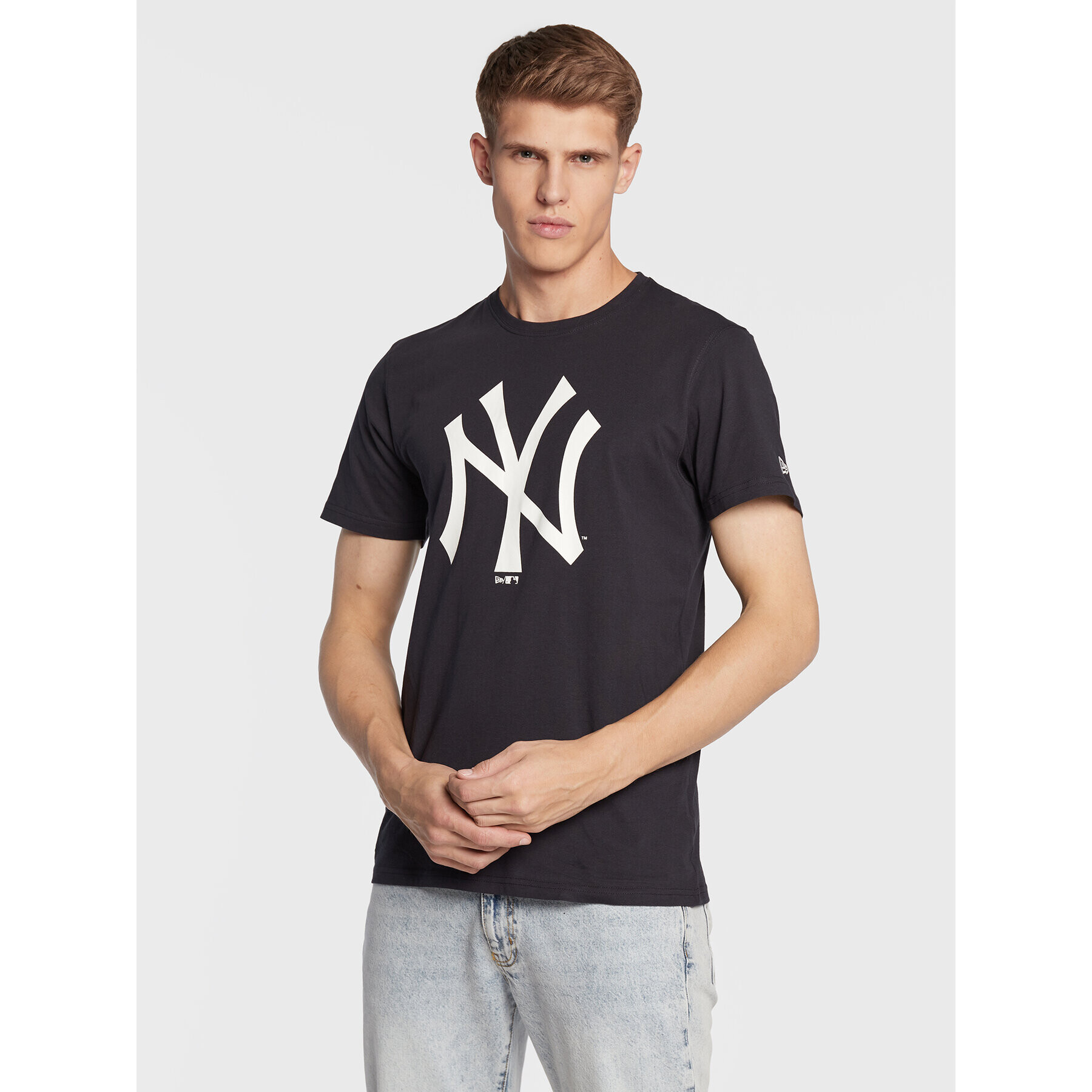 New Era Тишърт New York Yankees 11204000 Тъмносин Regular Fit - Pepit.bg