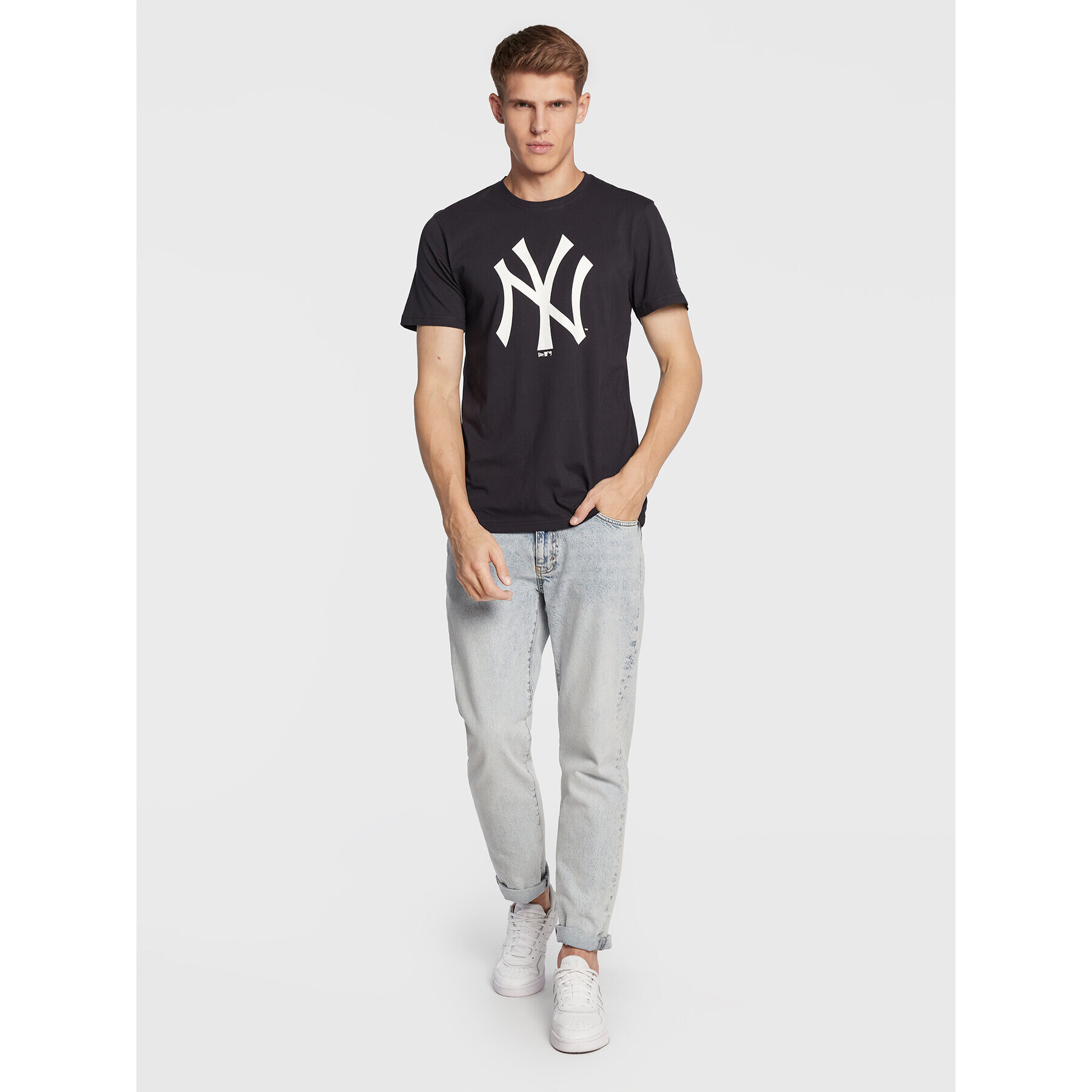 New Era Тишърт New York Yankees 11204000 Тъмносин Regular Fit - Pepit.bg