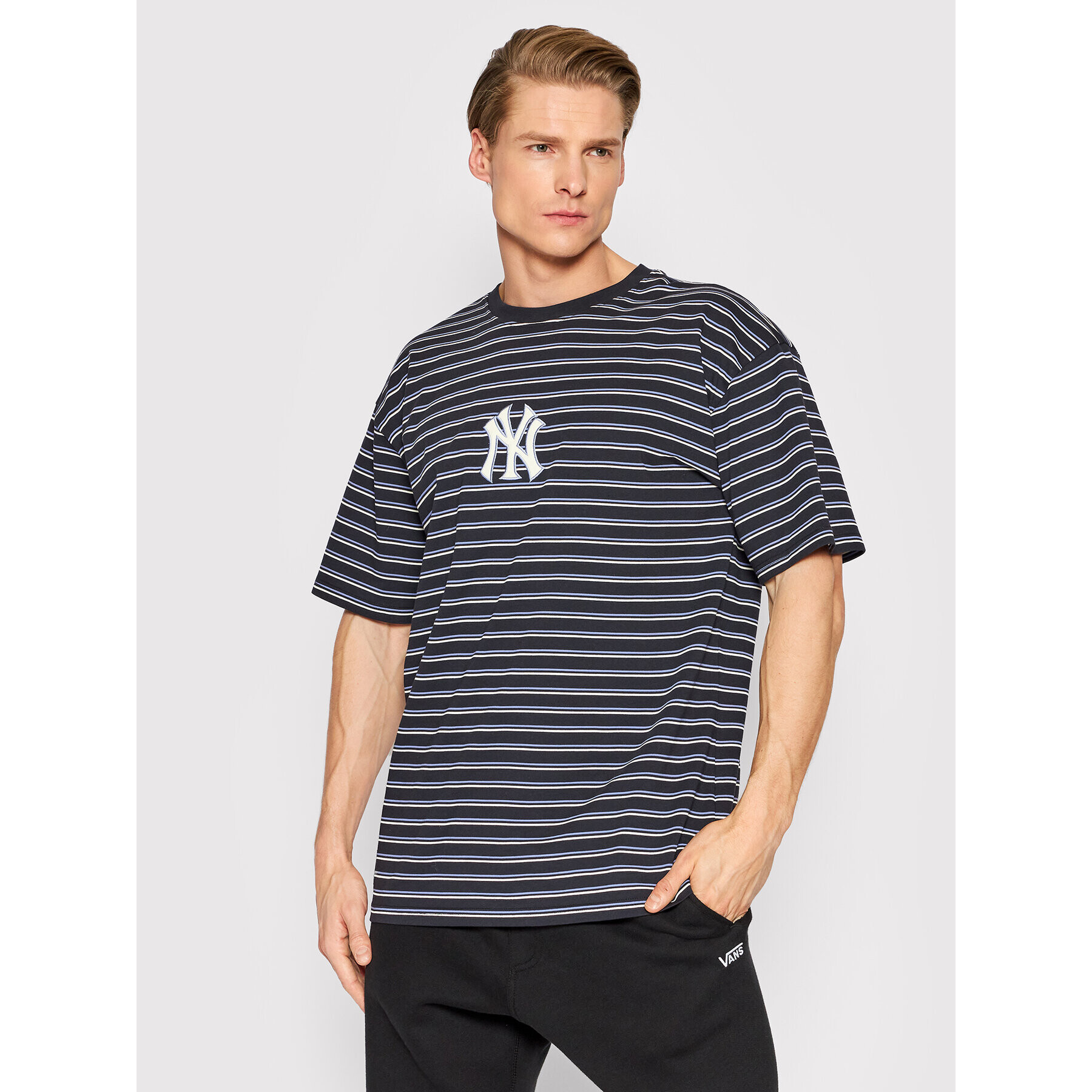 New Era Тишърт New York Yankees 12893155 Тъмносин Oversize - Pepit.bg