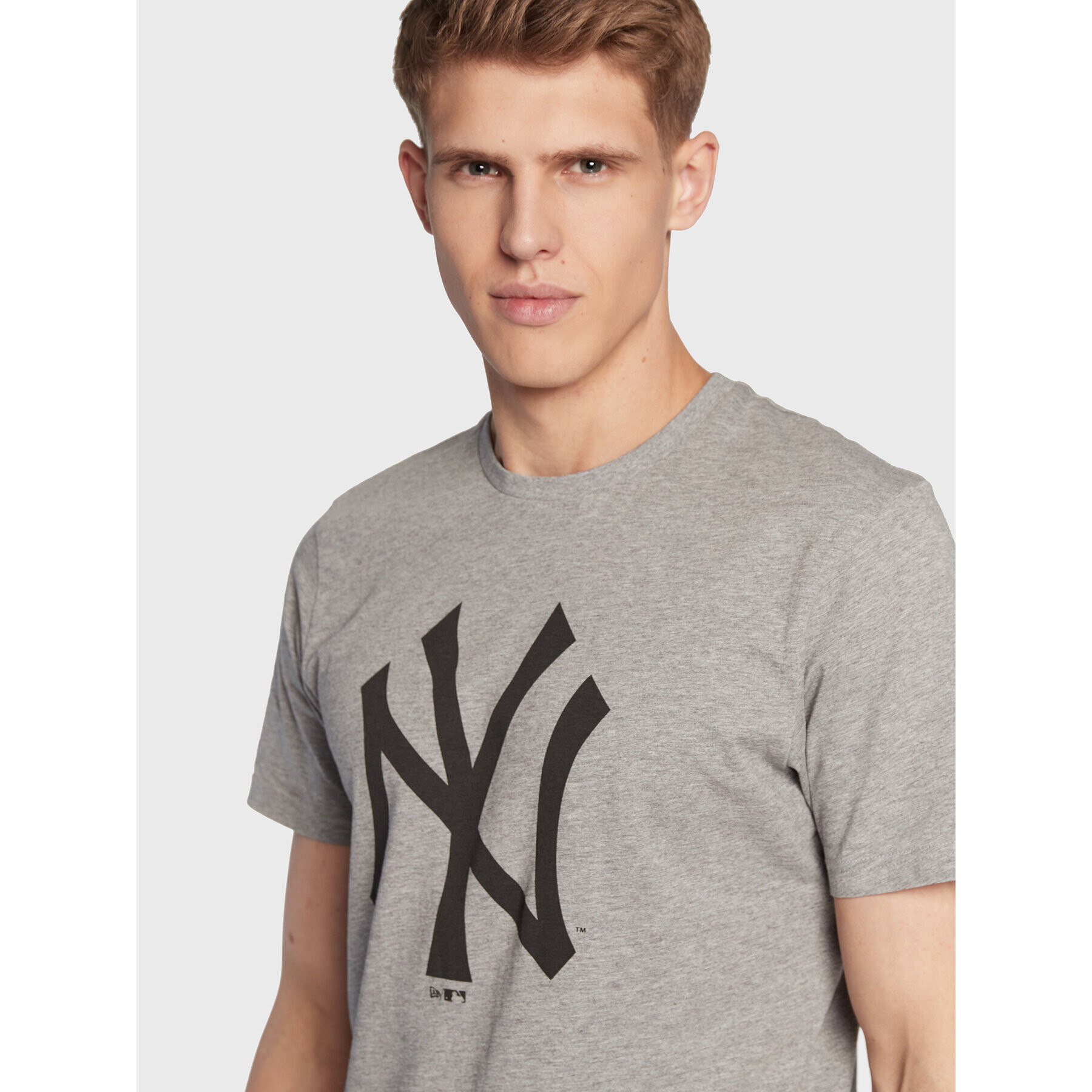 New Era Тишърт New York Yankees MLB Team Logo 11863696 Сив Regular Fit - Pepit.bg