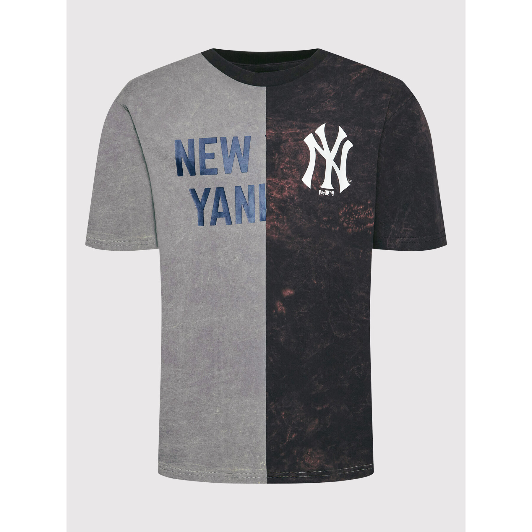 New Era Тишърт New York Yankees Split Graphic 13083854 Сив Regular Fit - Pepit.bg