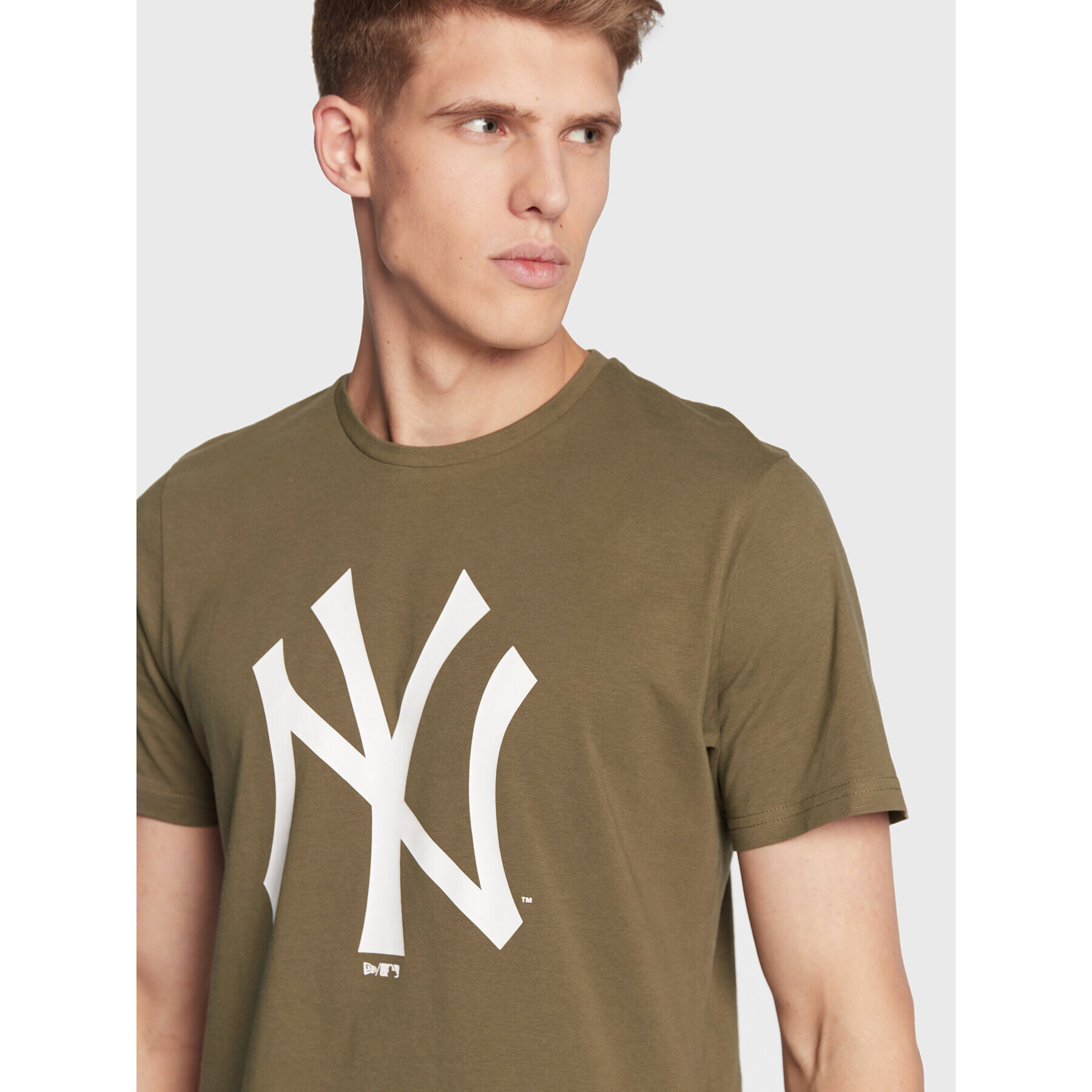 New Era Тишърт New York Yankees Team Logo 11863694 Зелен Regular Fit - Pepit.bg