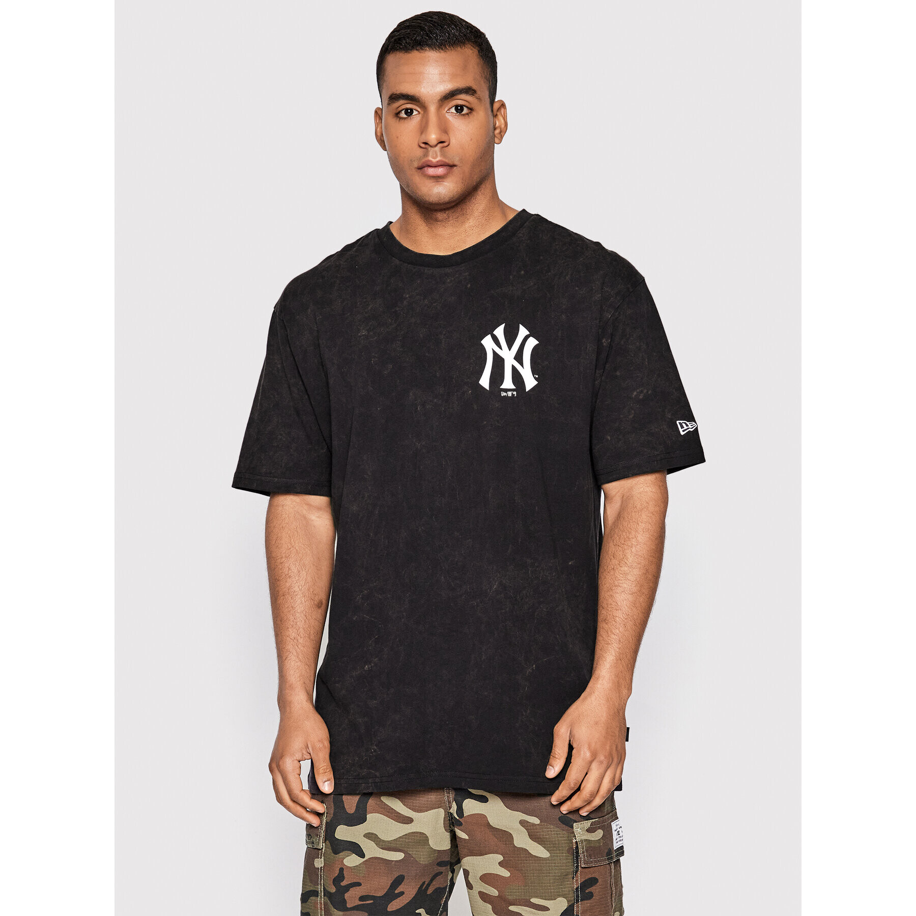 New Era Тишърт New York Yankees Washed Team 13083859 Тъмносин Relaxed Fit - Pepit.bg