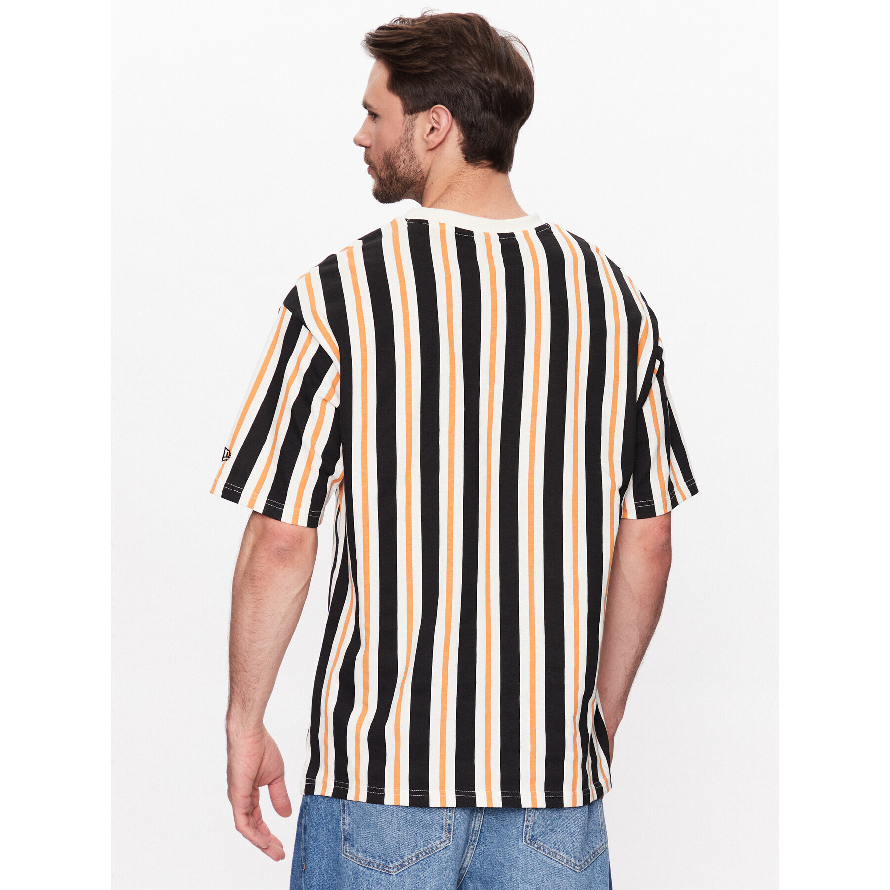 New Era Тишърт Stripe Medium 60332240 Цветен Oversize - Pepit.bg