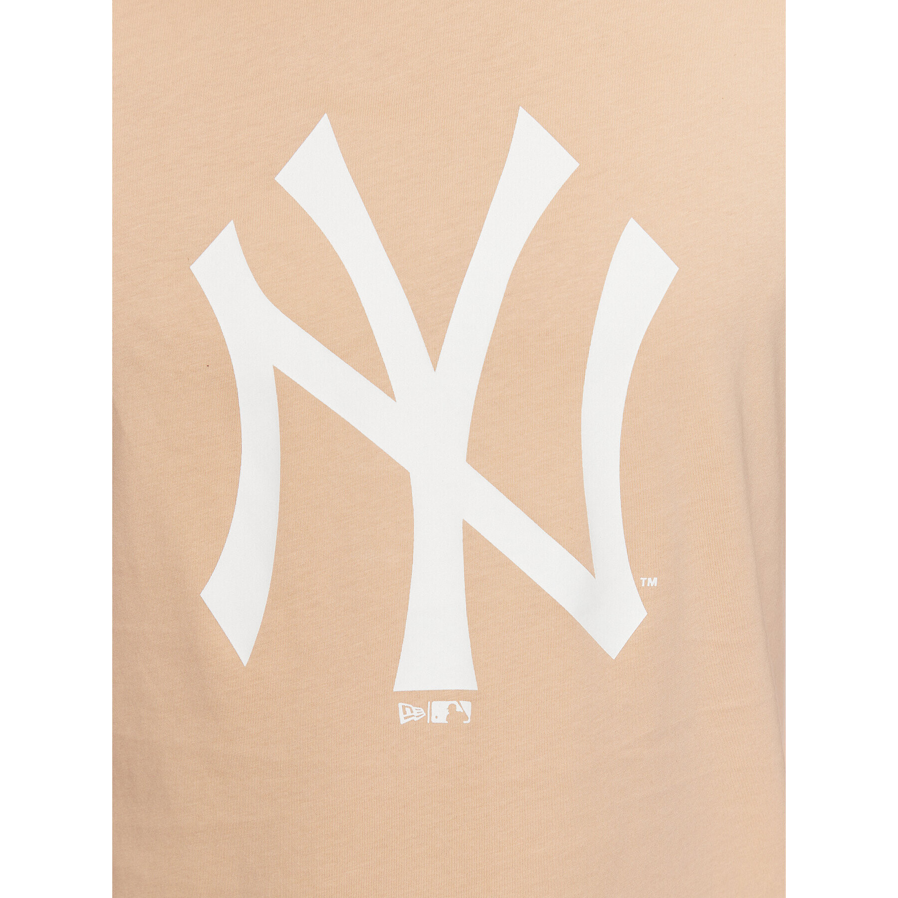 New Era Тишърт Unisex New York Yankees Mlb League Essential 60332281 Бежов Oversize - Pepit.bg